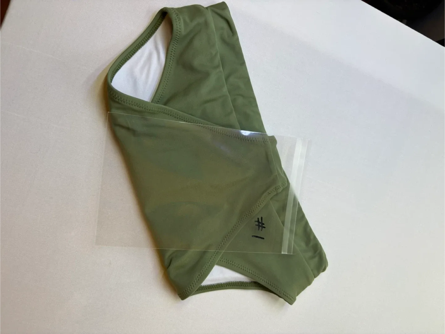 Yacun Olive Green High Rise High Cut Bikini Swimsuit Bottom Sz M image indicator(8)