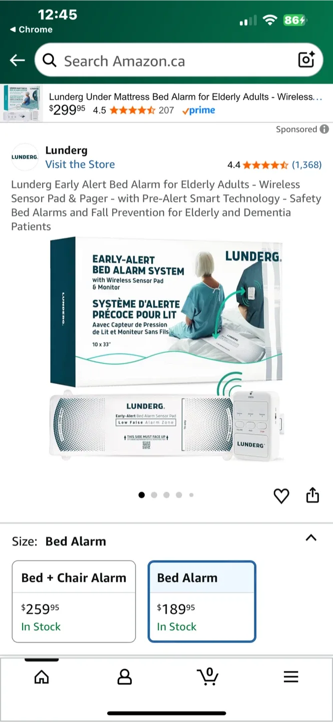 Lunderg Early Alert Bed Alarm for Elderly Adults image indicator(9)