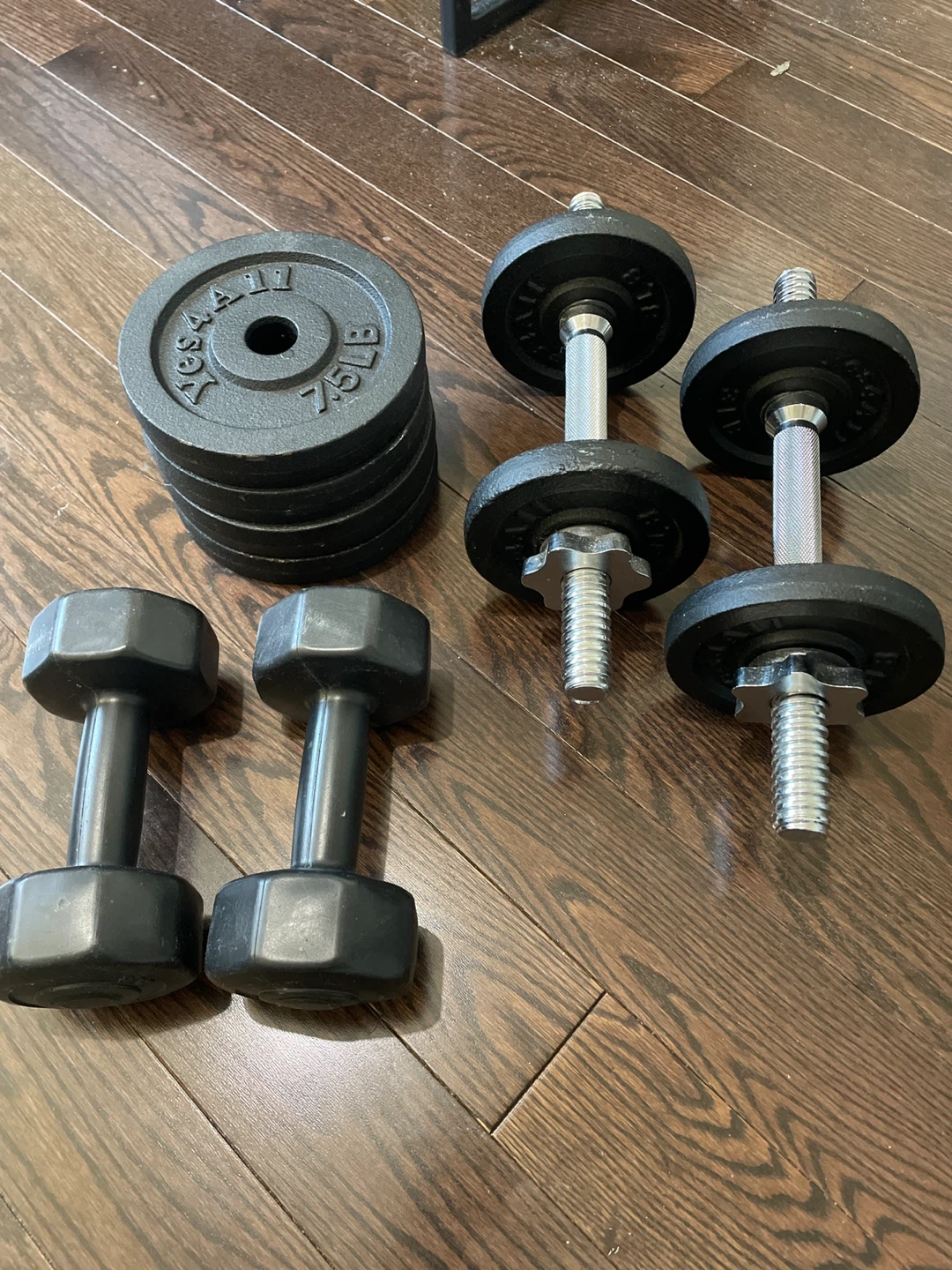 Adjustable Dumbbell Set 7.5lb, 3lb & 2 lb Weights