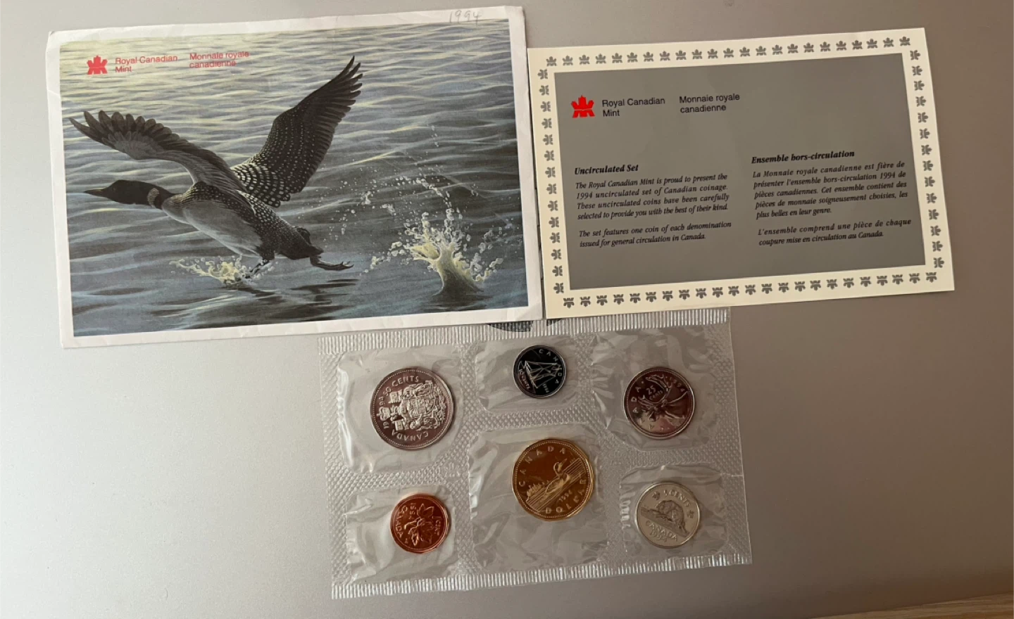Certified Royal  Mint 1994 Uncirculated Coin Set