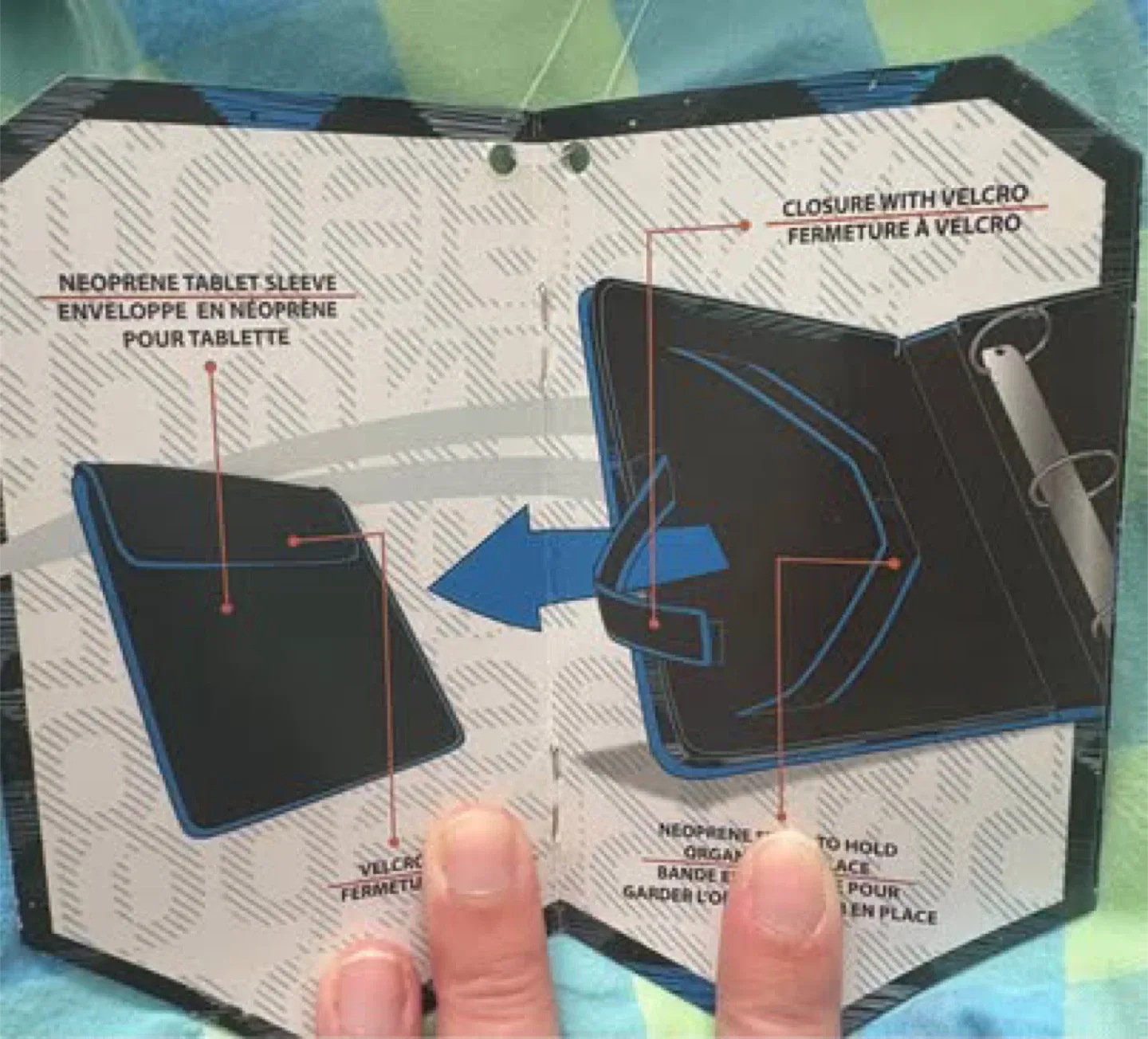 Reebok zip up binder (New) (Tags still attached) image indicator(9)