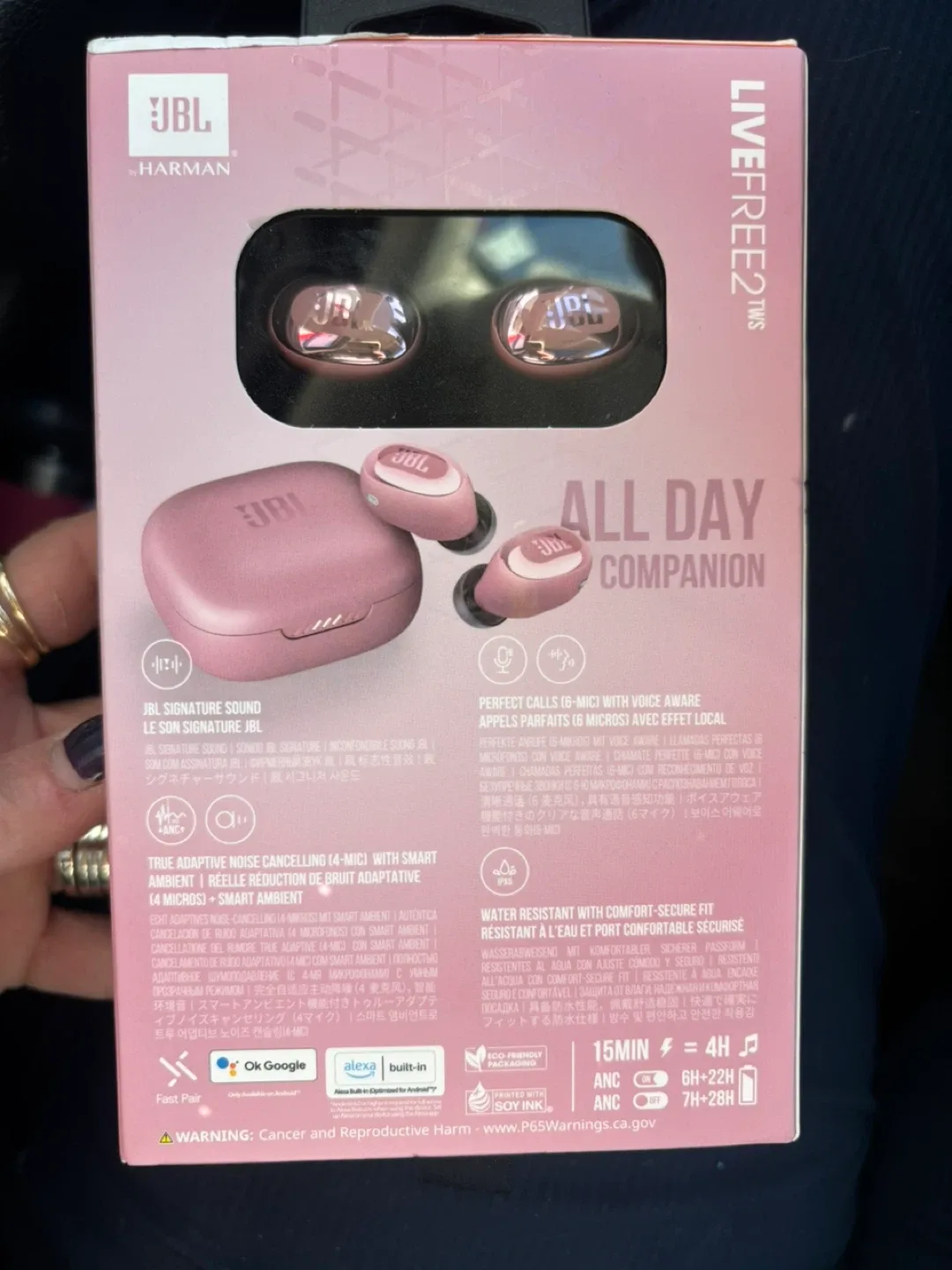 New JBL Live Free 2 TWS Pink Earbuds image indicator(2)