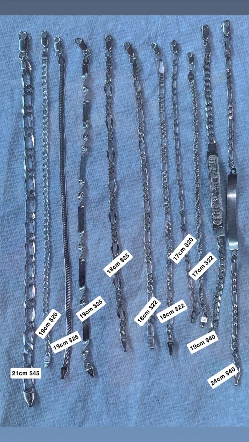 Assorted Silver Rings and Chains image indicator(4)