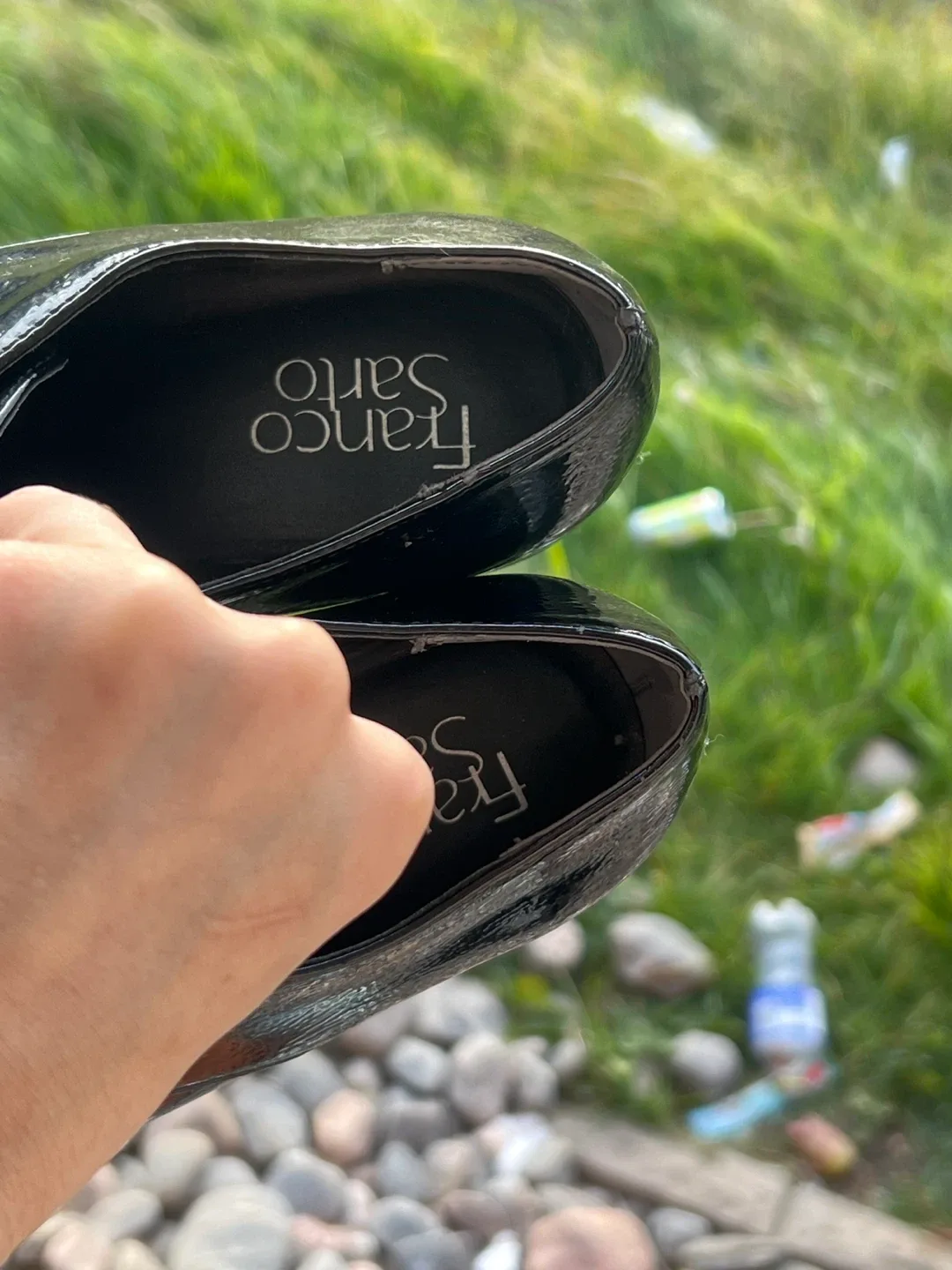 Franco Sarto Black Patent Leather Oxford Shoes image indicator(3)