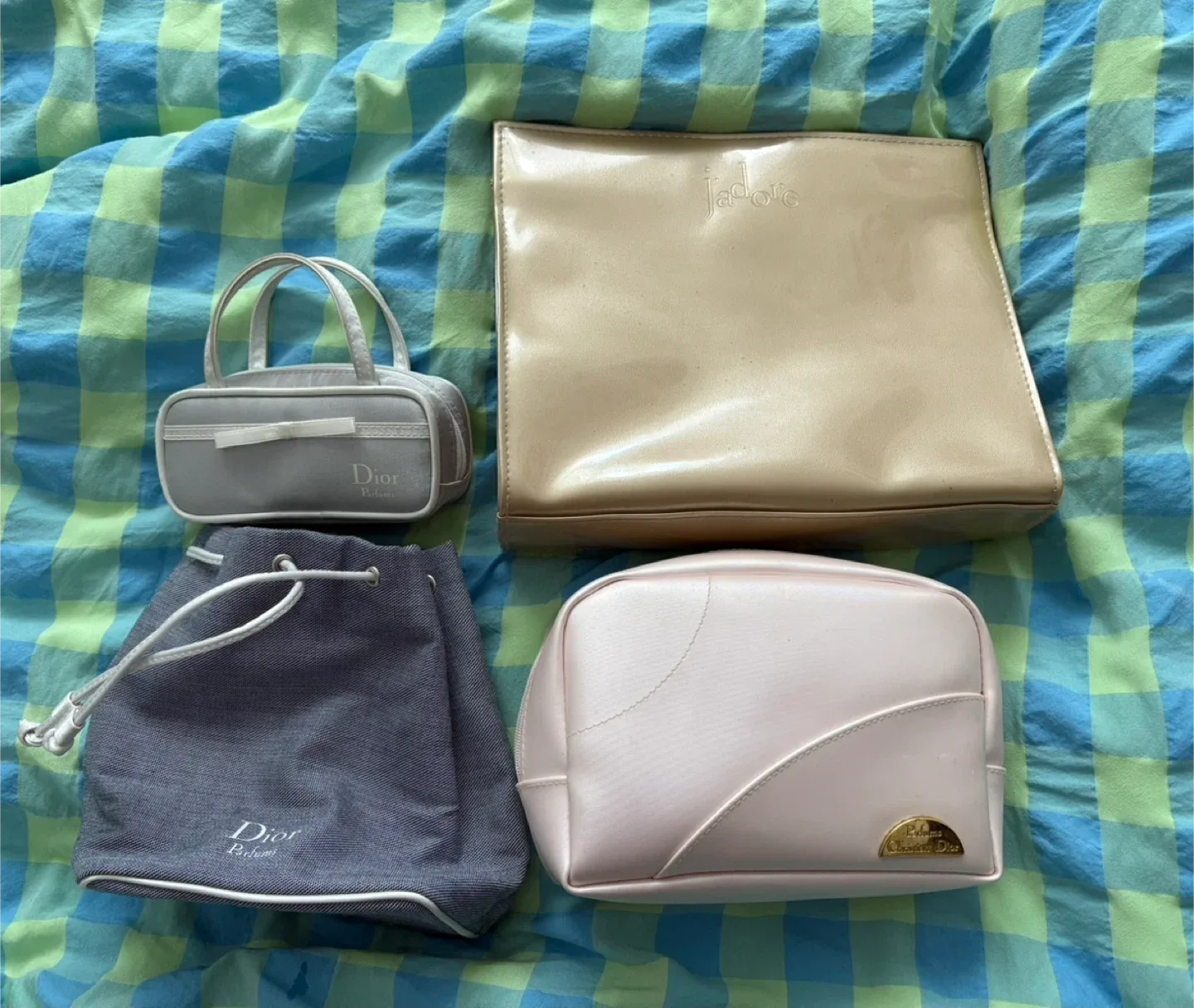 4 Dior Cosmetic bags(Good/fair condition)(Giving away for FREE) thumbnail