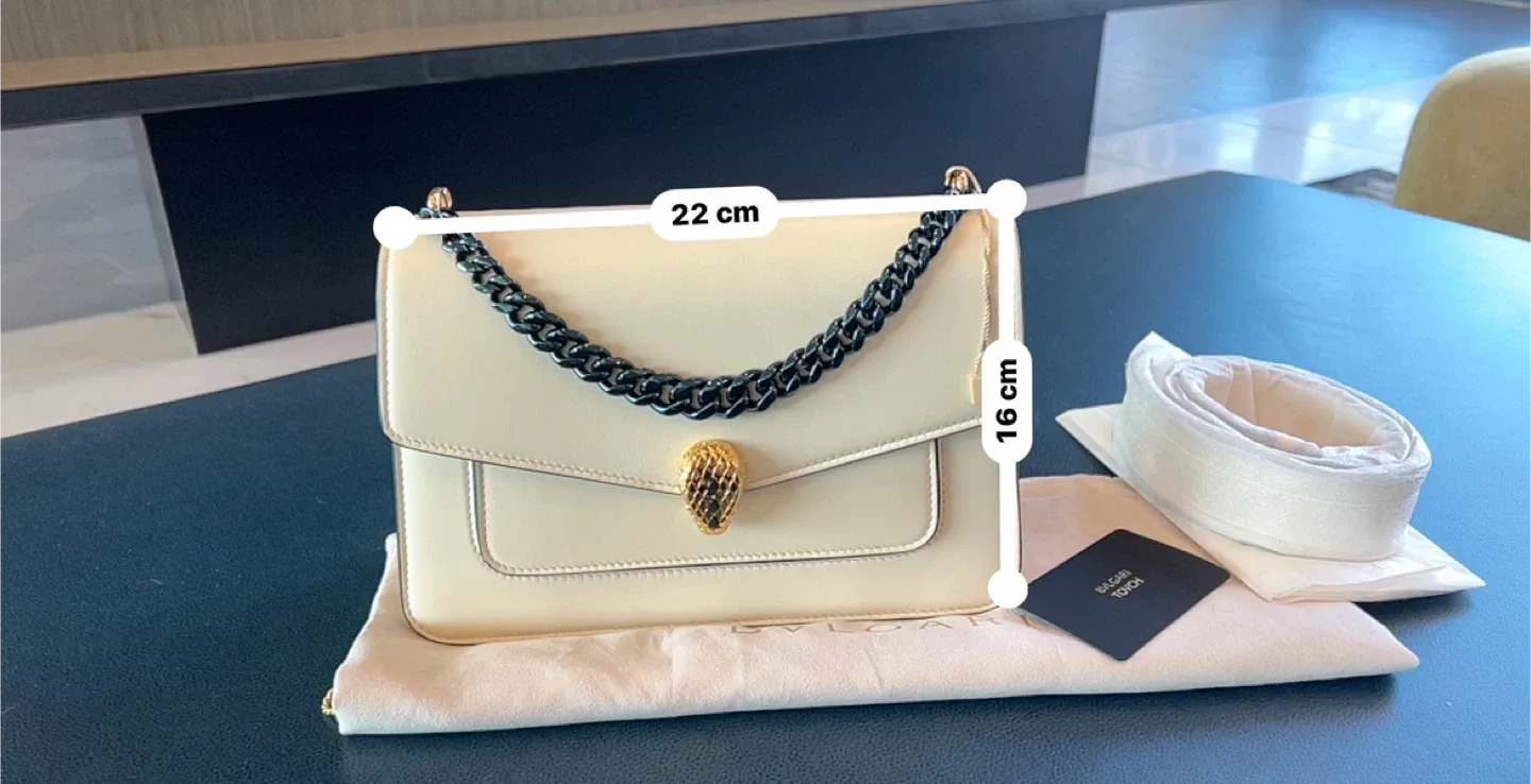 Bvlgari Serpentine Pouch Cream Colour image indicator(5)