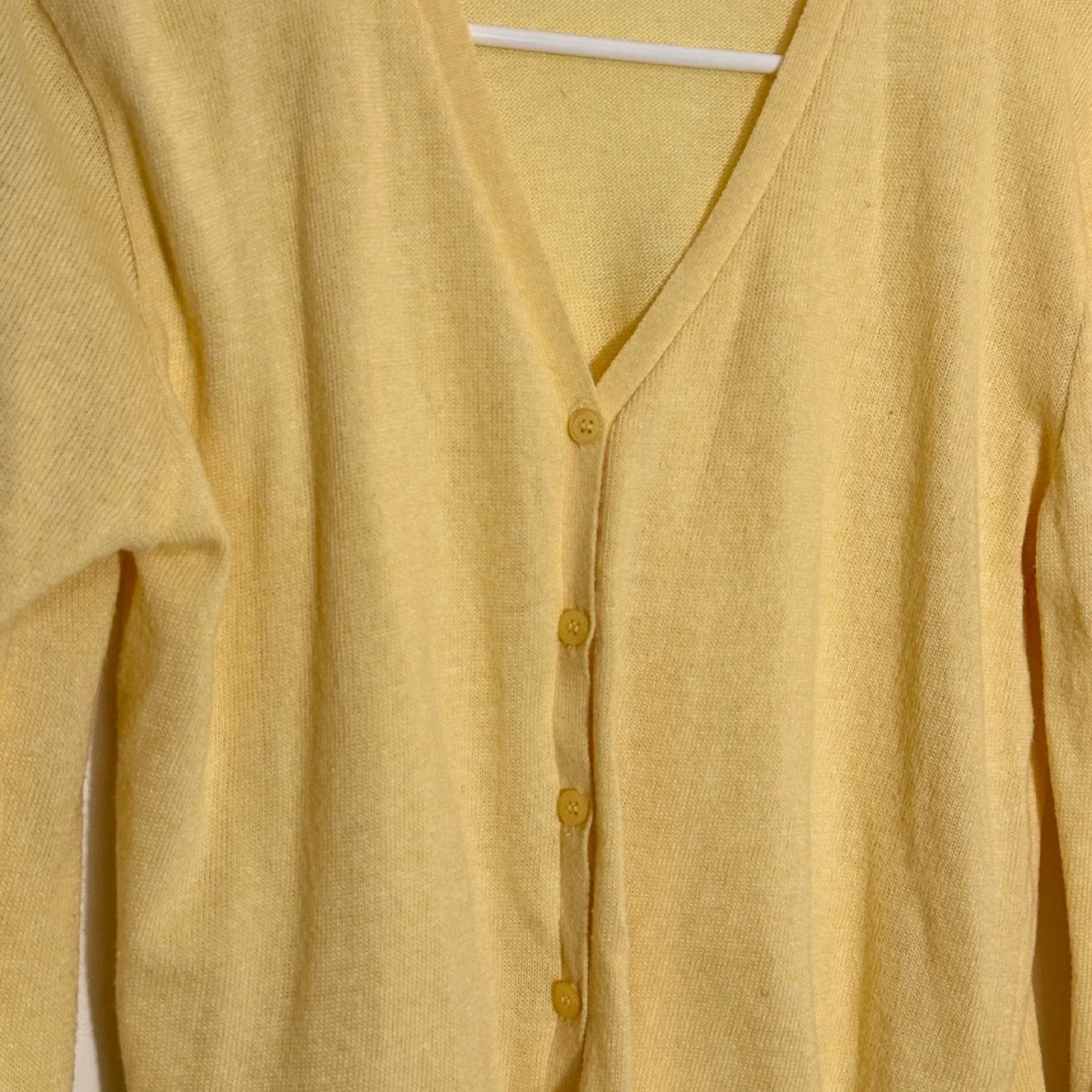 Light Yellow Cardigan from Korea image indicator(4)
