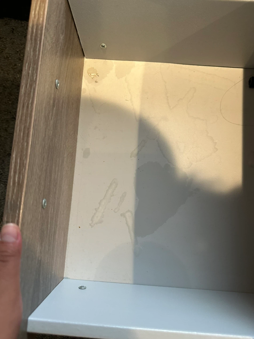 Wood Grain 2-Drawer Nightstand - photo 4