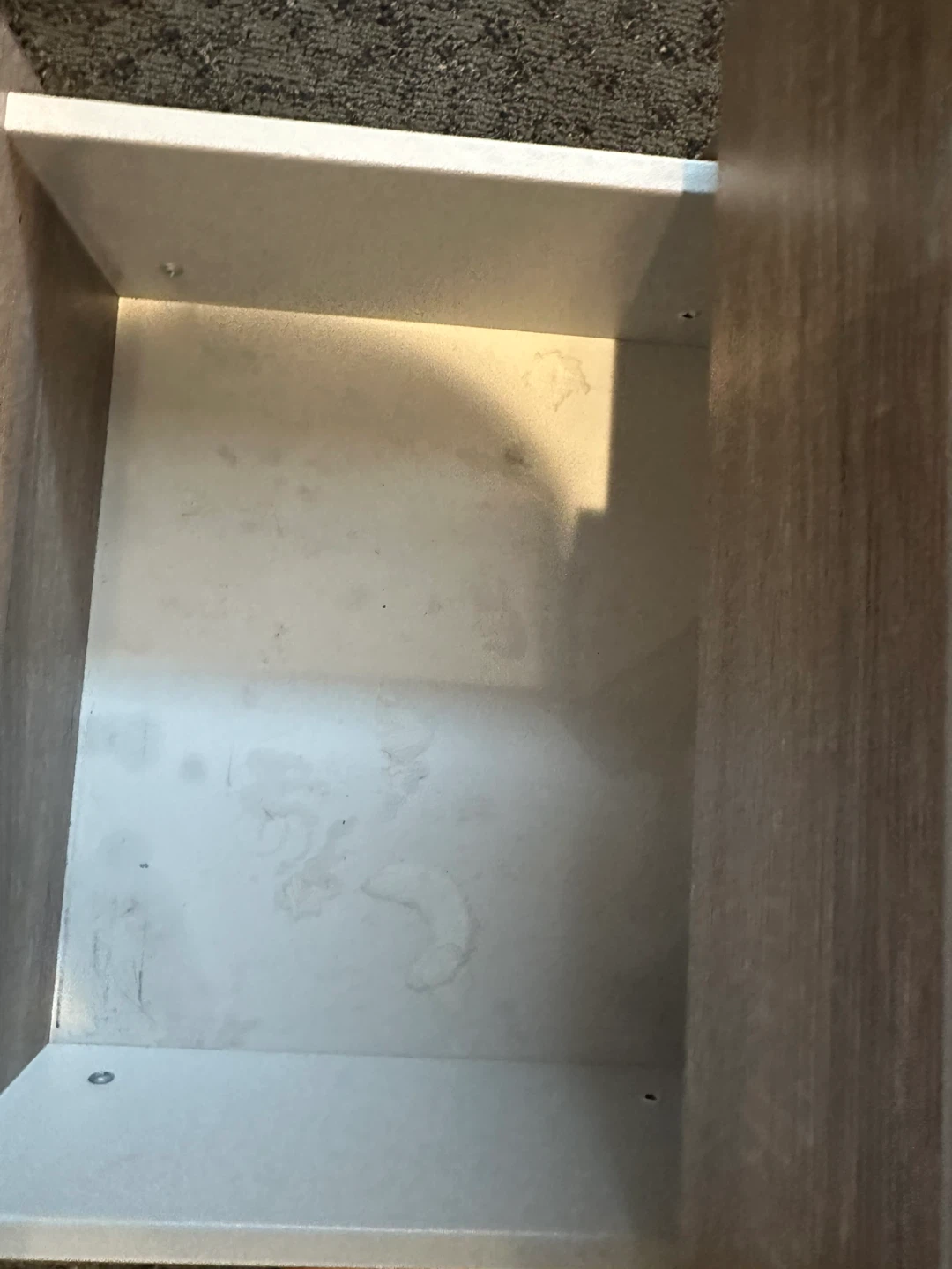 Wood Grain 2-Drawer Nightstand - photo 3