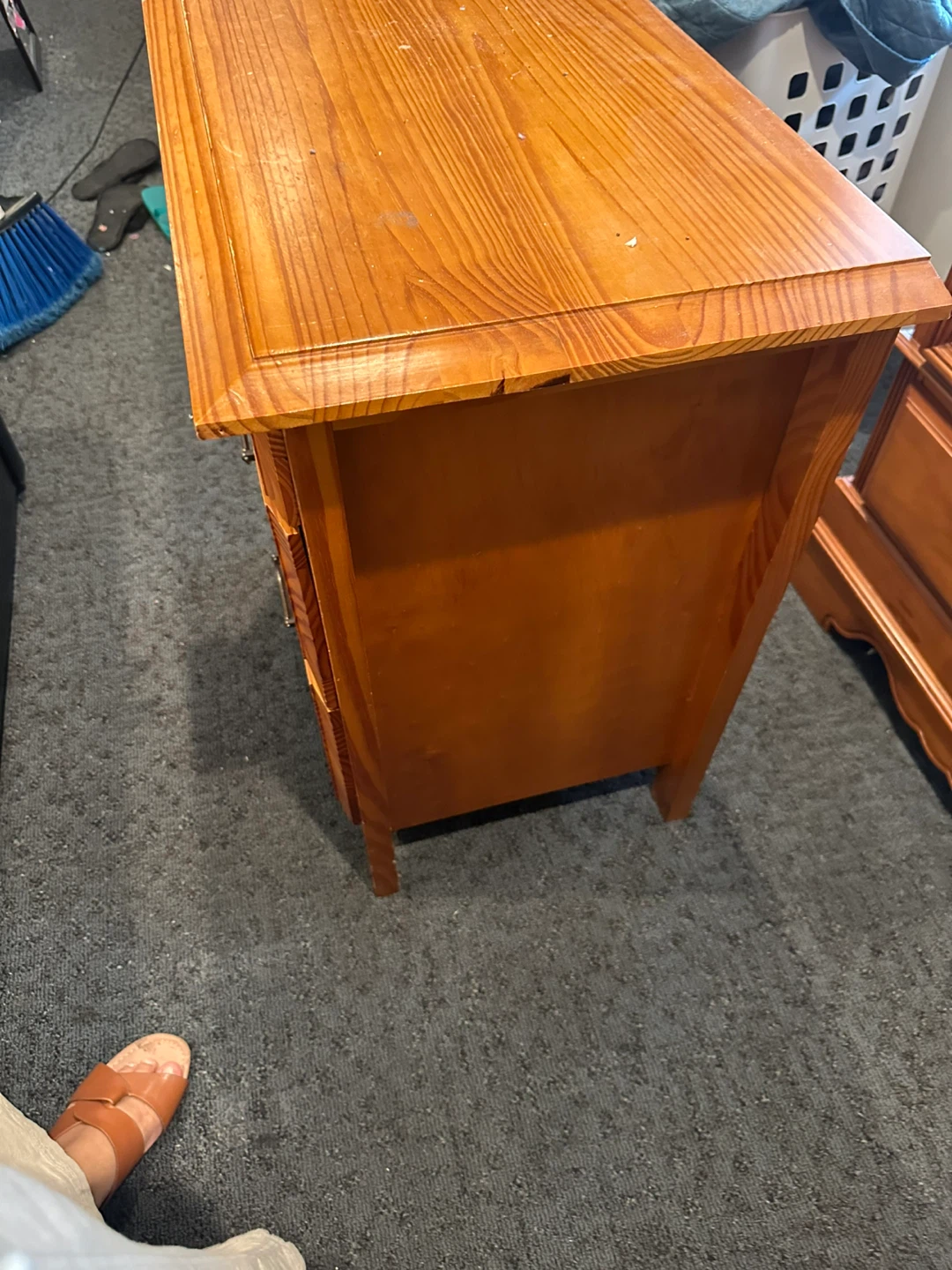 Wooden 3-Drawer Nightstand - photo 3