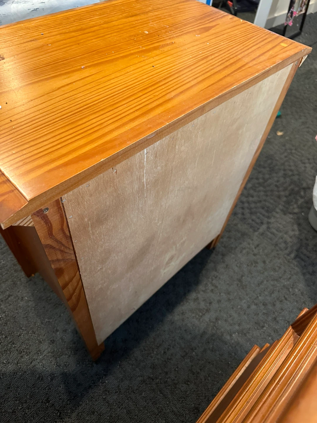Wooden 3-Drawer Nightstand - photo 4