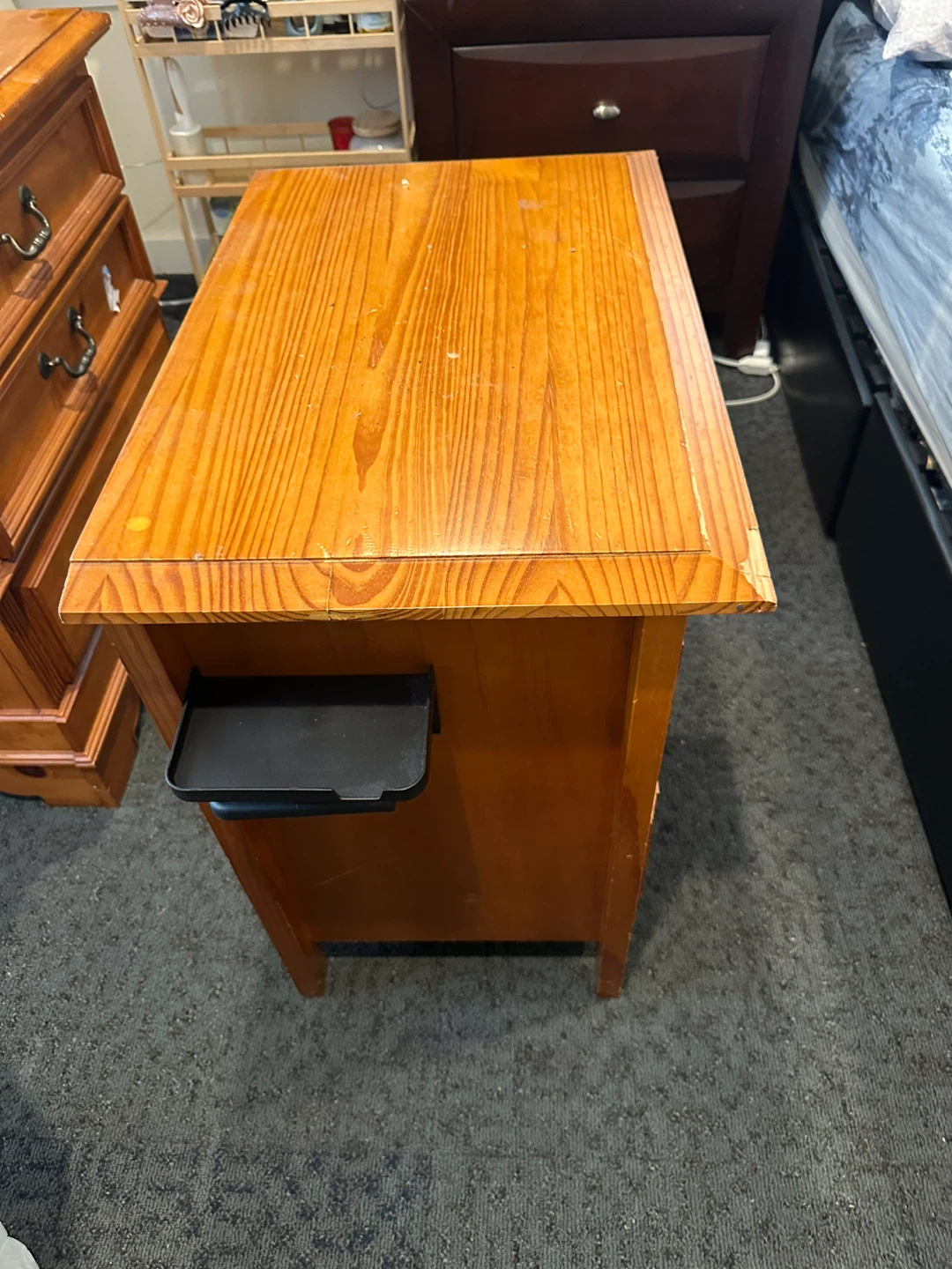 Wooden 3-Drawer Nightstand