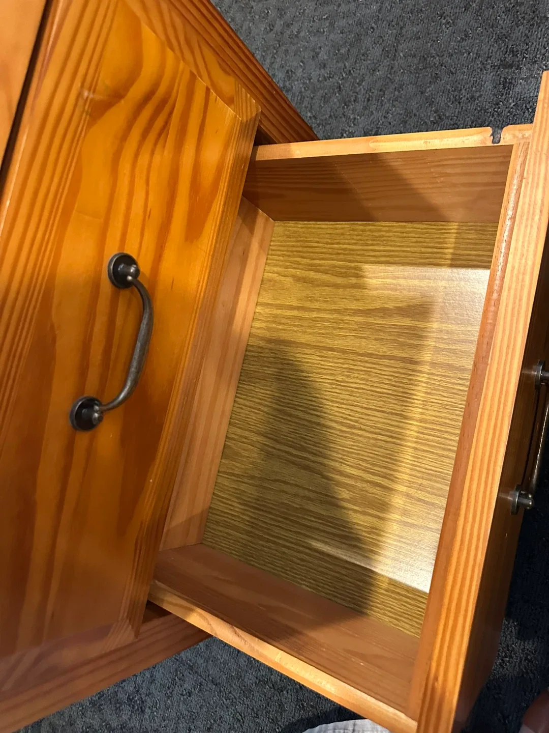 Wooden 3-Drawer Nightstand image indicator(7)