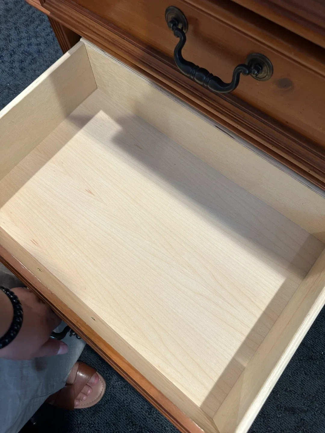 Wooden 3-Drawer Nightstand image indicator(7)