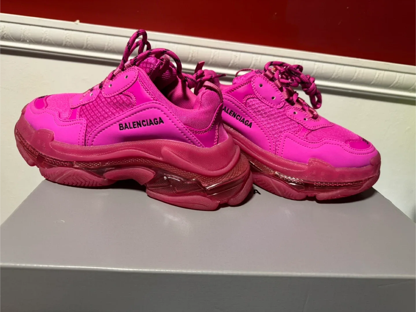 Balenciaga Triple S Women Pink Size 8 image indicator(5)