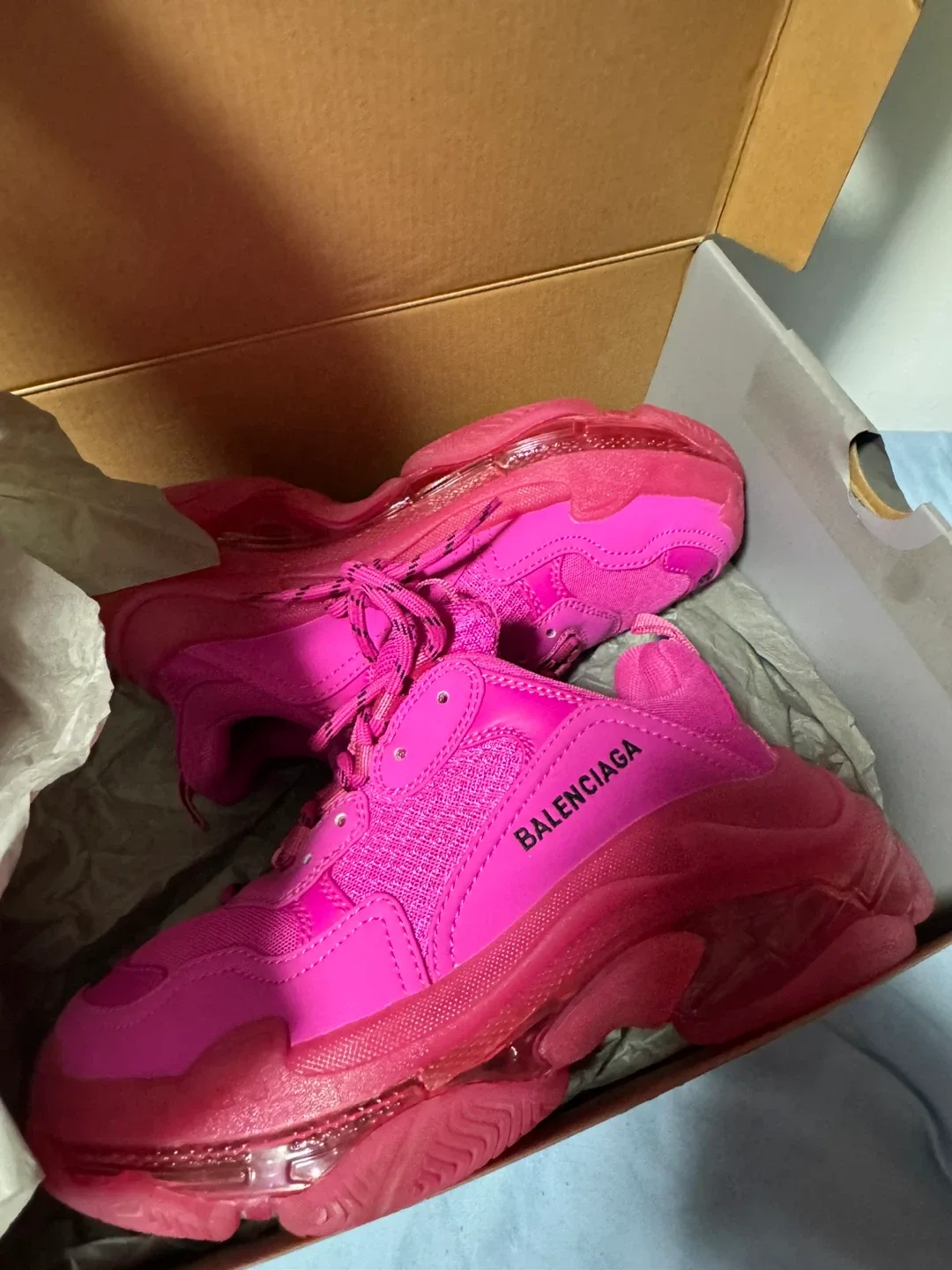 Balenciaga Triple S Women Pink Size 8 image indicator(2)