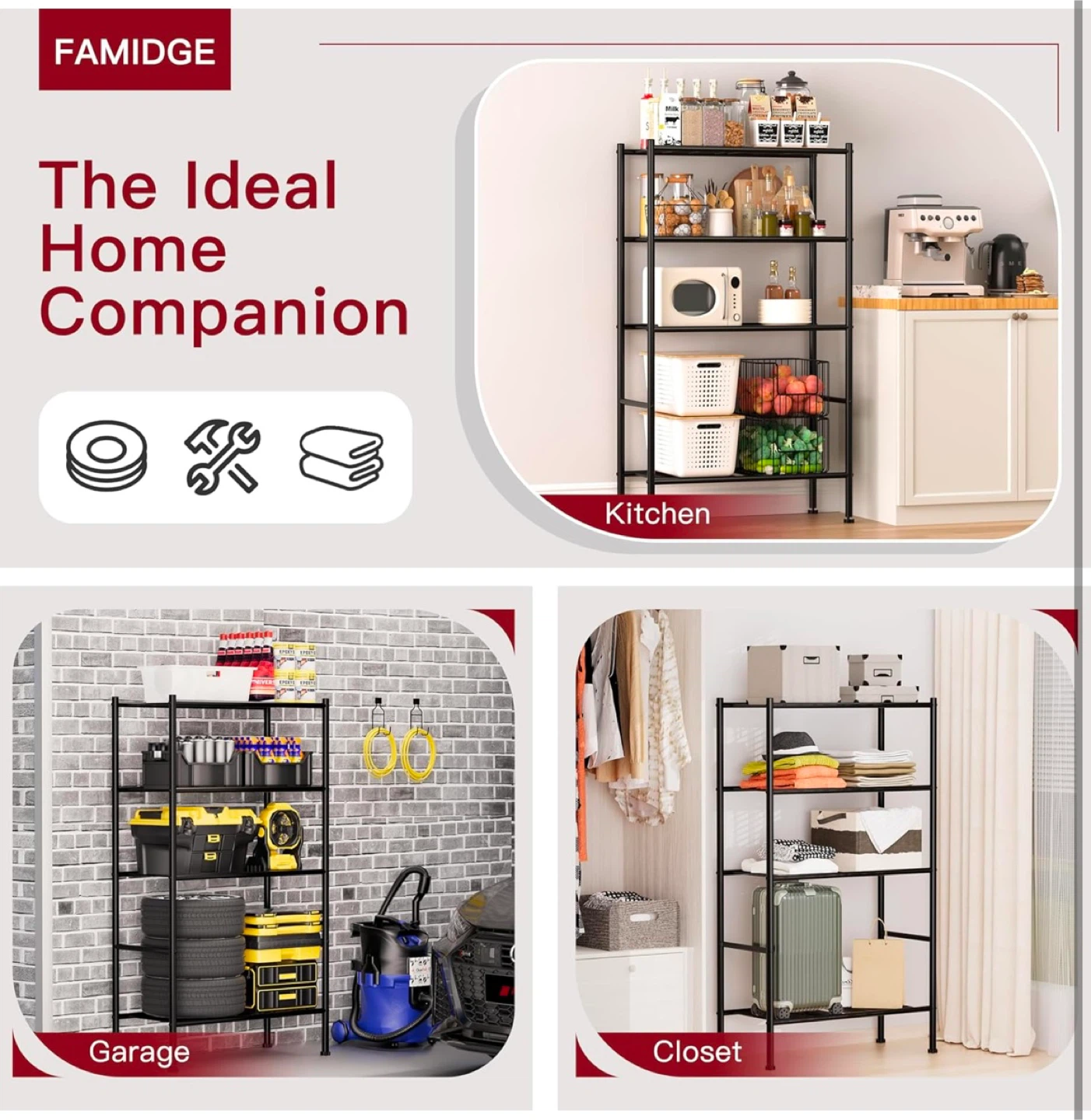 4-Tier Kitchen Microwave Stand - photo 5