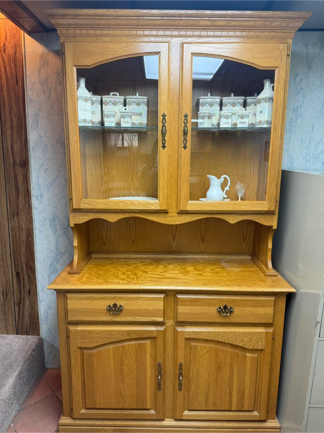 Wooden Hutch Cabinet