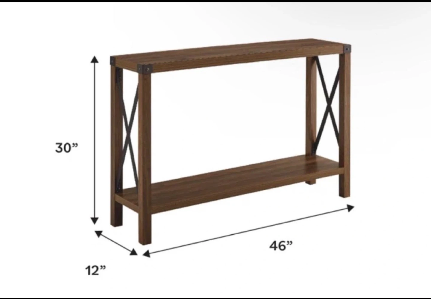 Console Table - 46" x 12" x 30" - photo 3