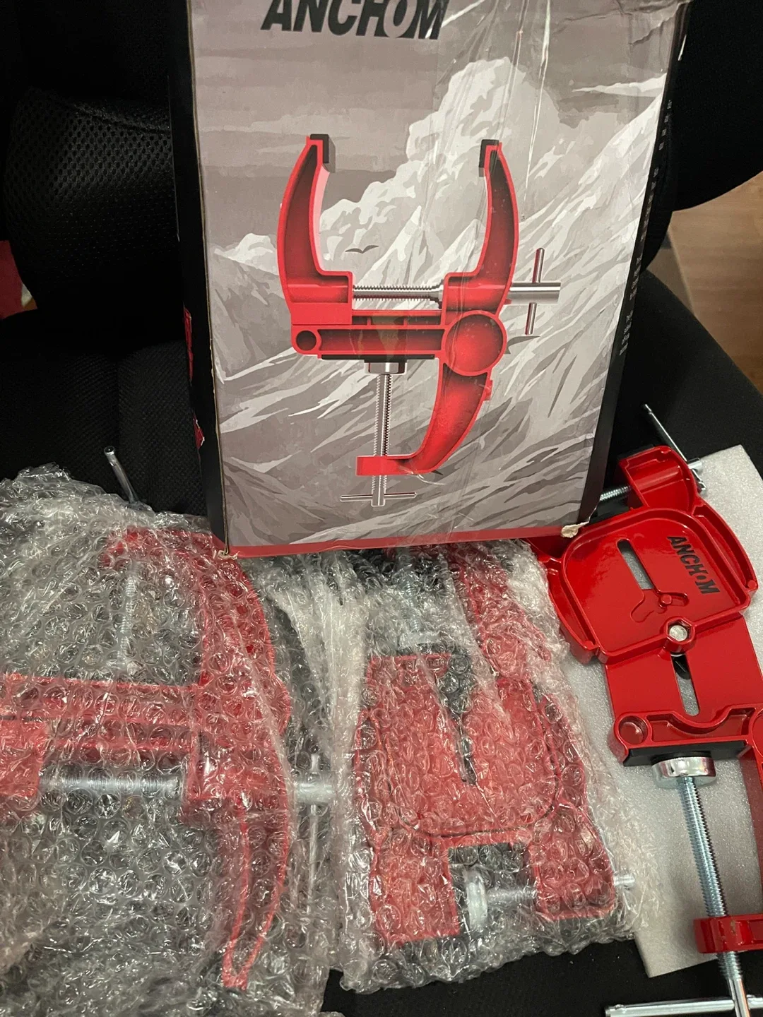 ANCHOM 3-Piece Adjustable Table Edge Fixation Device - New image indicator(5)