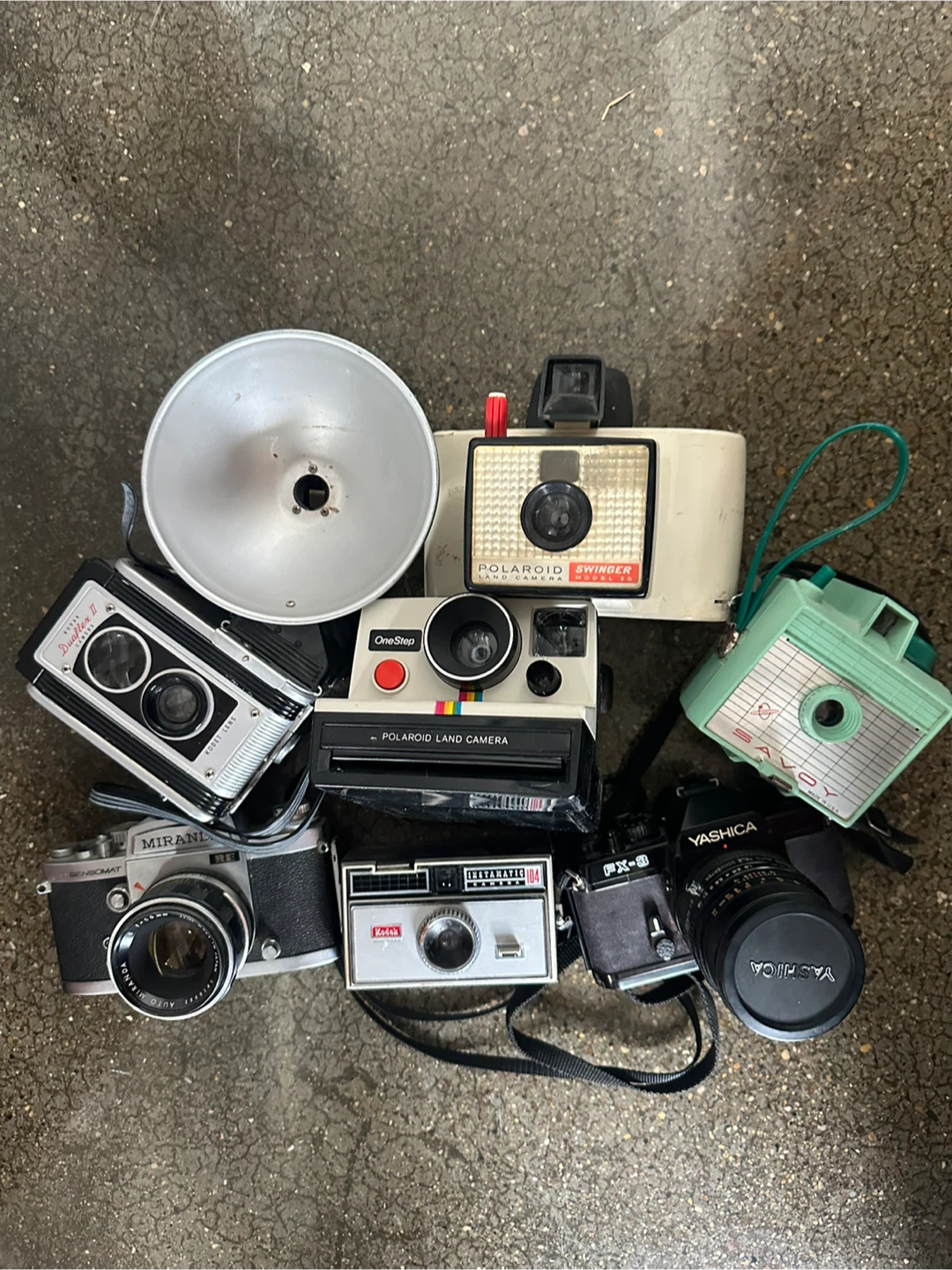 Vintage Polaroid, Yashica, Kodak Cameras
