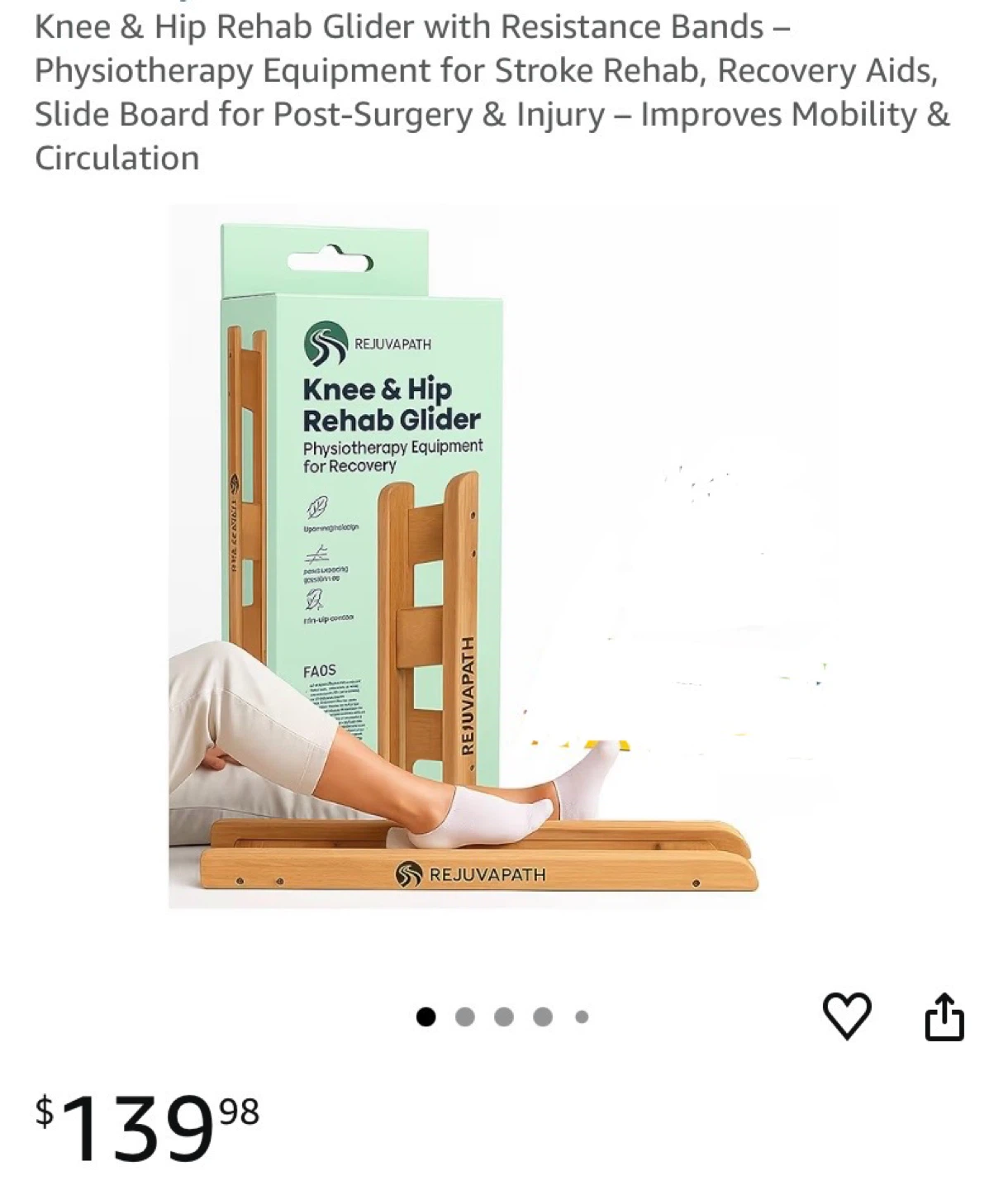 Rejuvapath Knee & Hip Rehab Glider