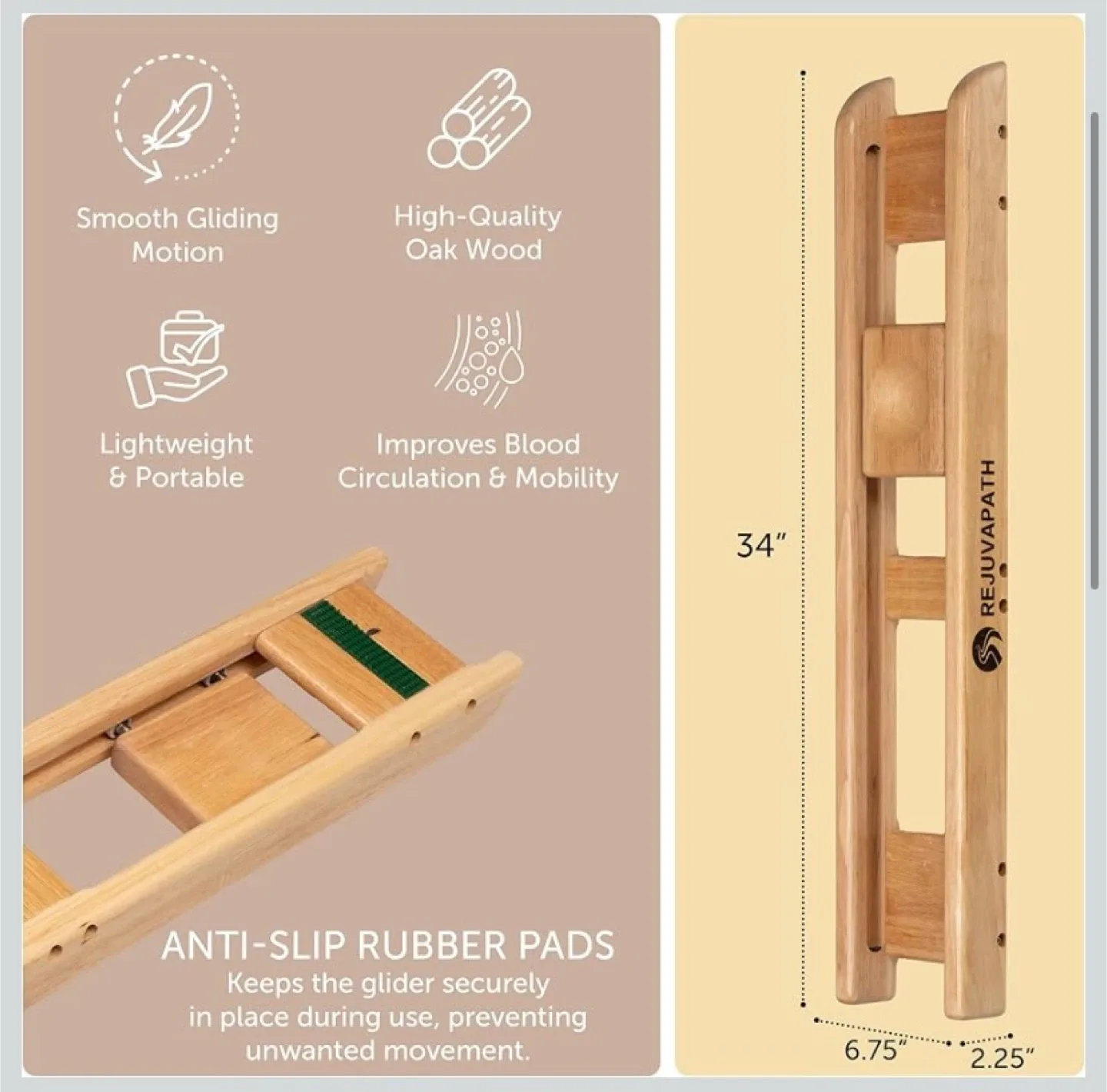 Rejuvapath Knee & Hip Rehab Glider image indicator(2)