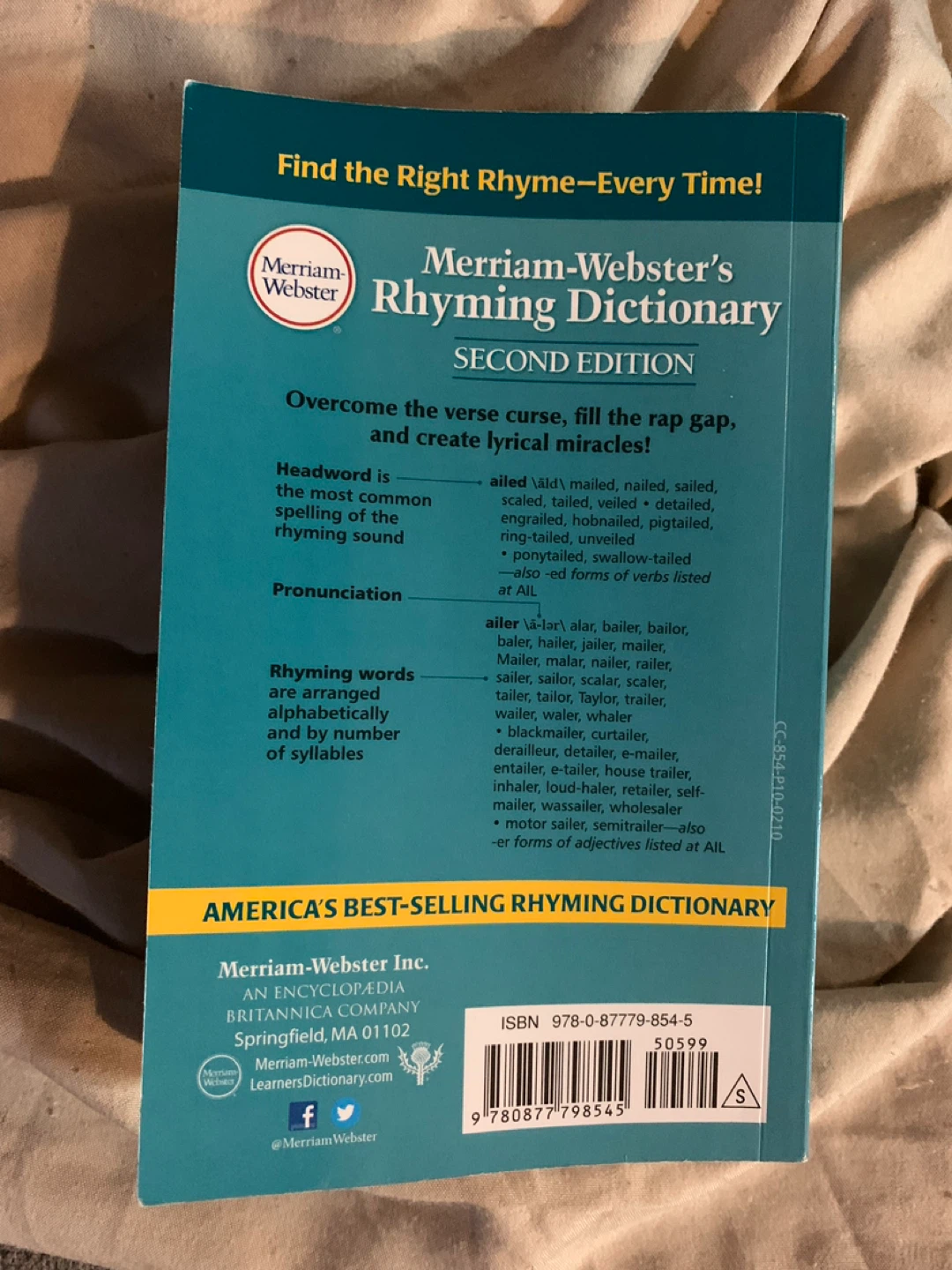 Merriam-Webster's Rhyming Dictionary - Second Edition - photo 2
