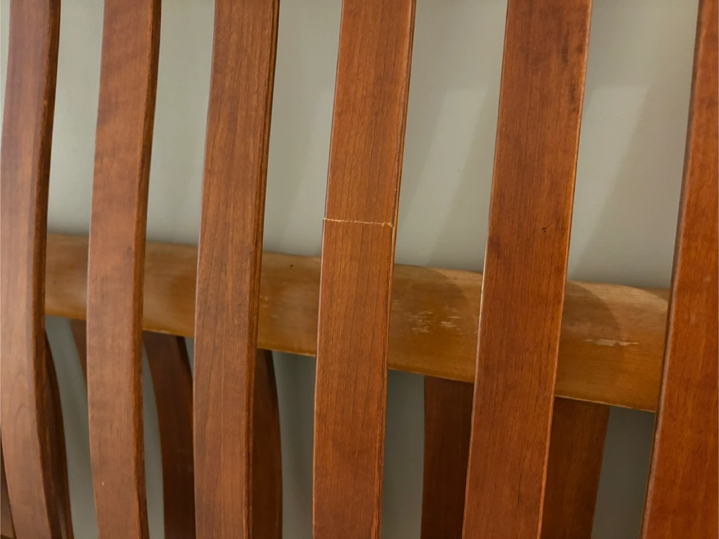 Vintage Solid Wood Sleigh Bedframe - photo 3