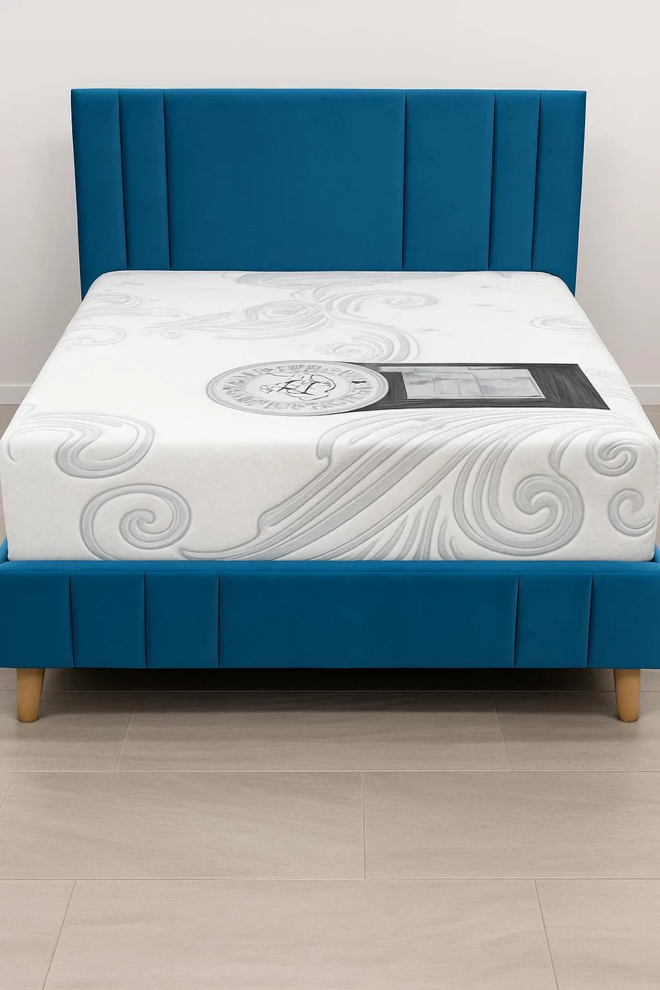 Teal Velvet Bed Frame image indicator(2)