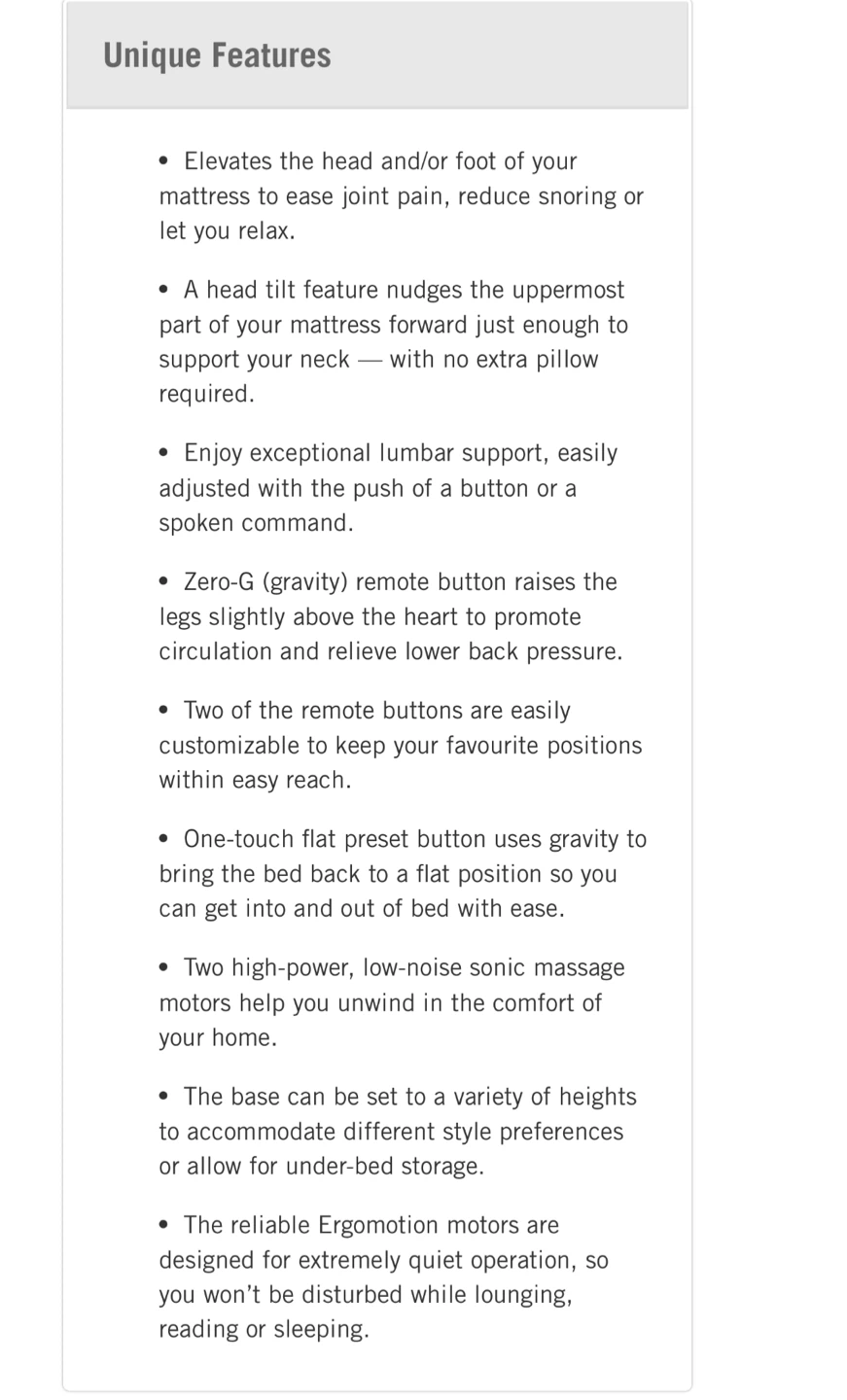 Queen size Adjustable Bed Frame with massager - photo 5