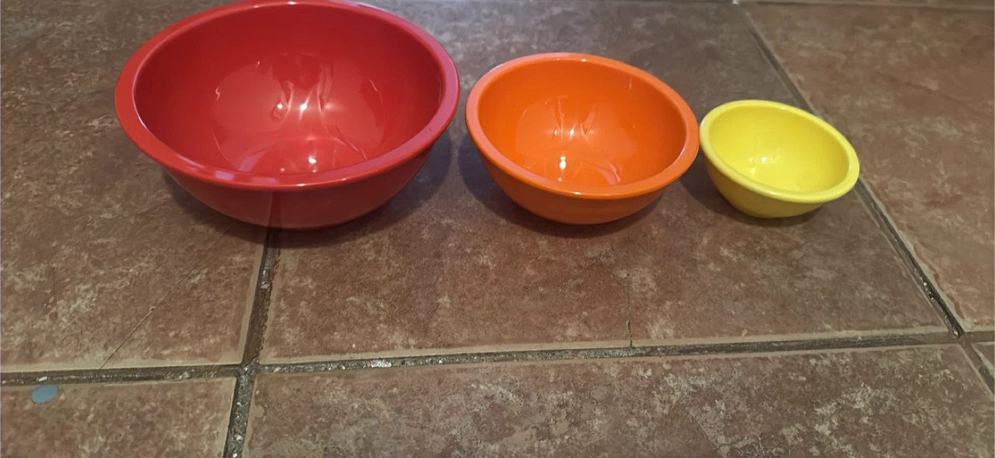 Set of 3 Colourful Bowls