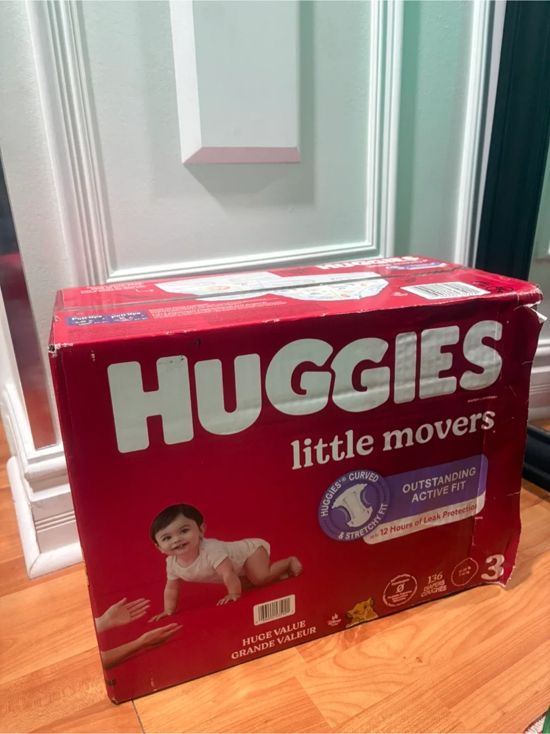 Huggies Little Movers Diapers - Size 3 (Unopened box) thumbnail