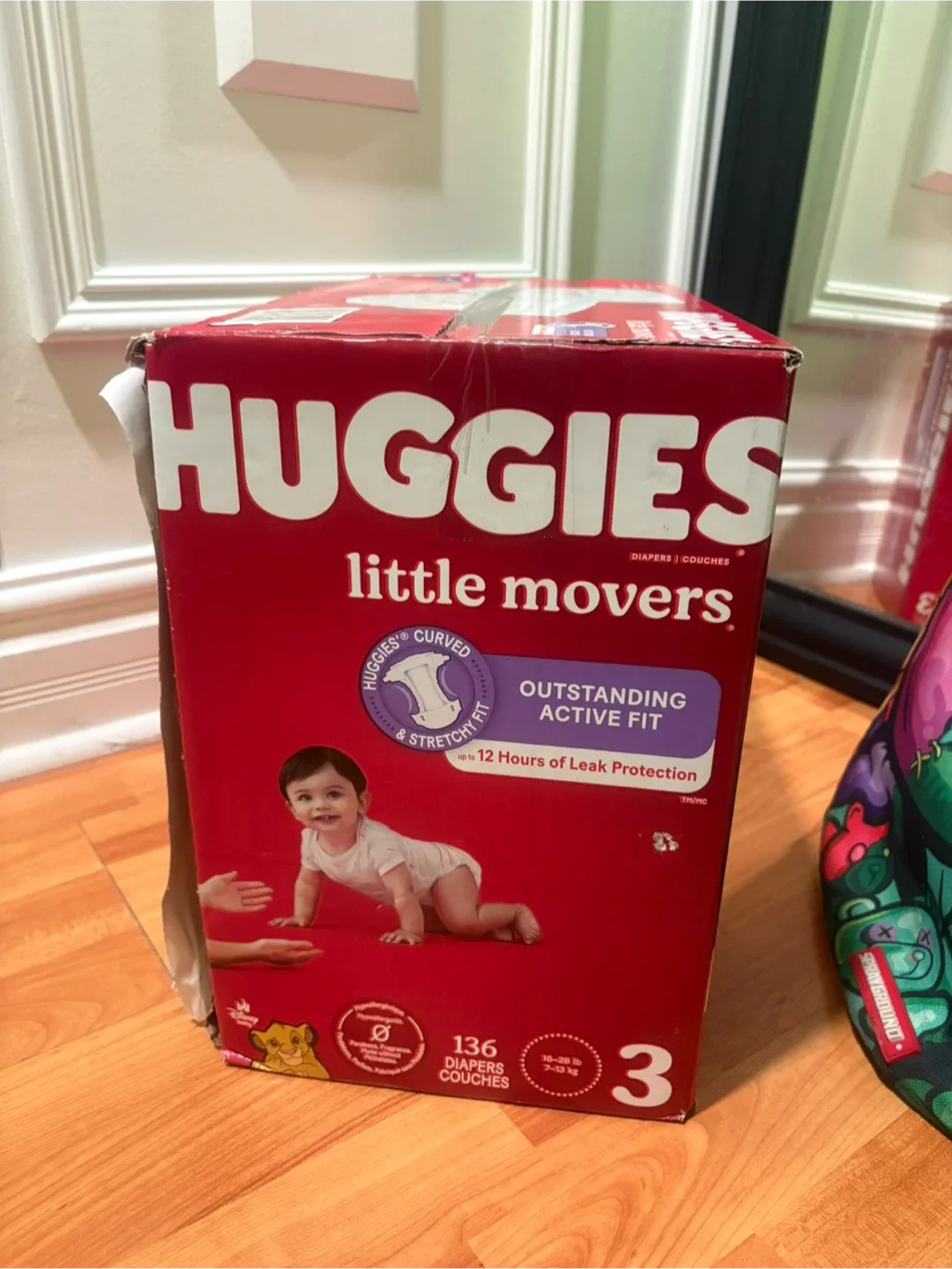 Huggies Little Movers Diapers - Size 3 (Unopened box) image indicator(2)