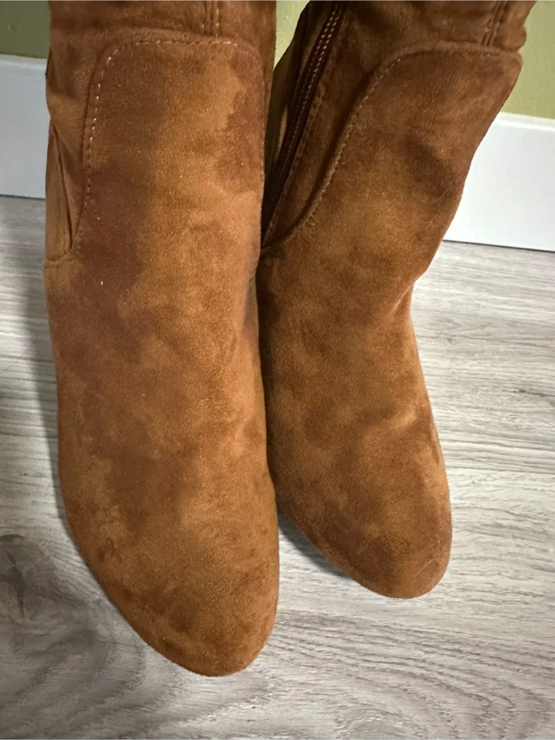 Brown Suede Thigh High Boots - Size 7 image indicator(4)