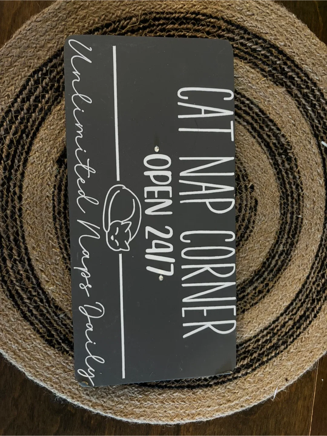 Cat nap corner sign