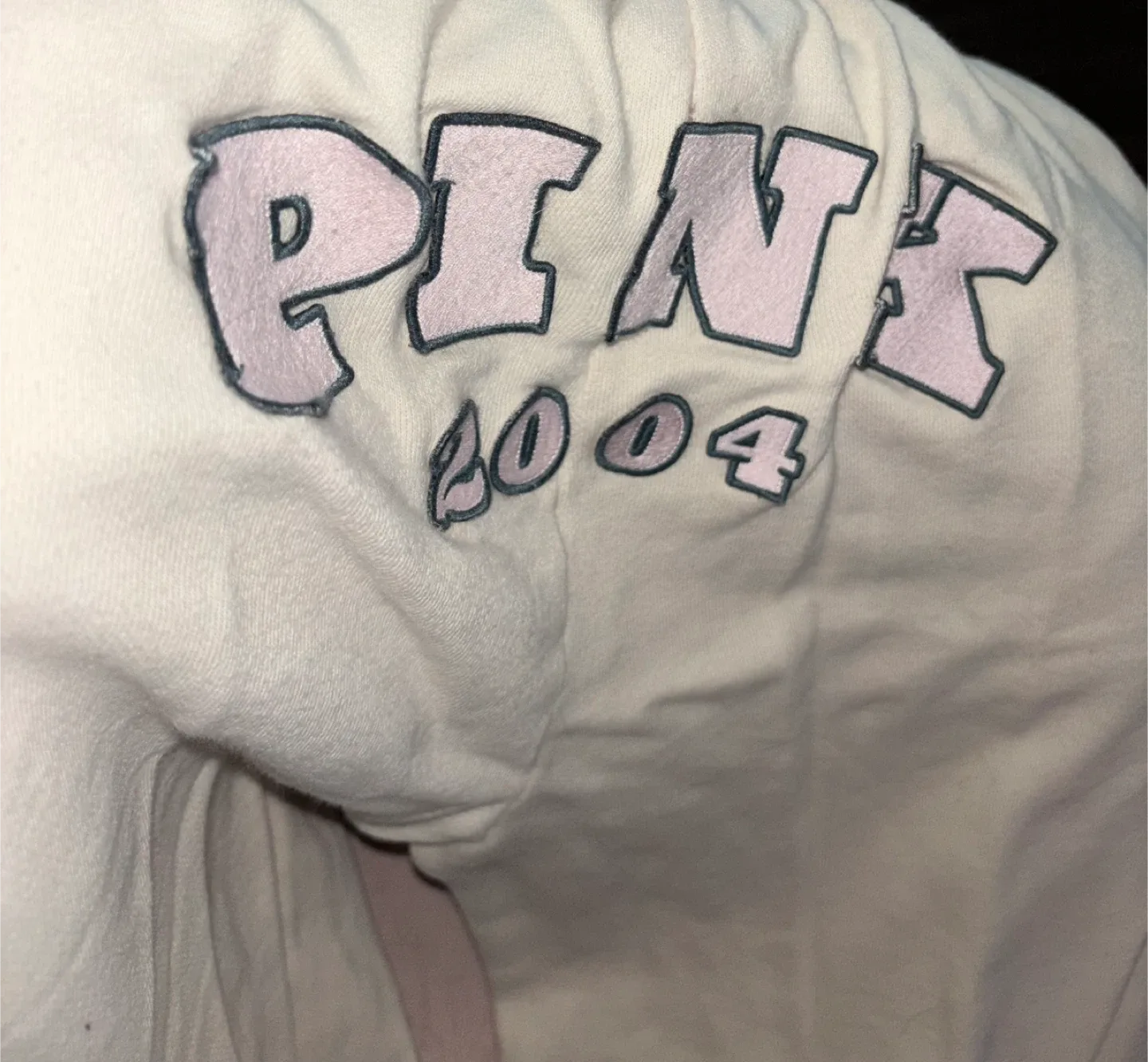 PINK Victoria's Secret Cream Sweatpants - Size S image indicator(3)