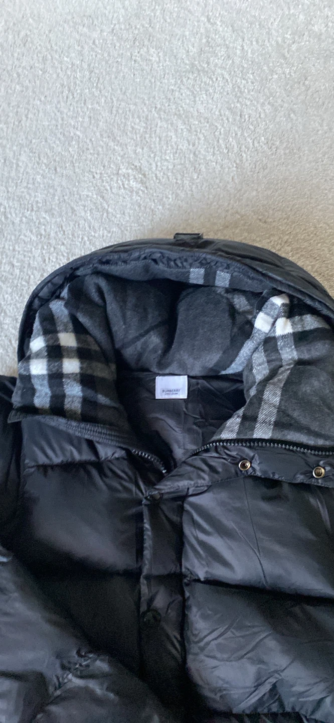 Burberry Black Puffer Vest