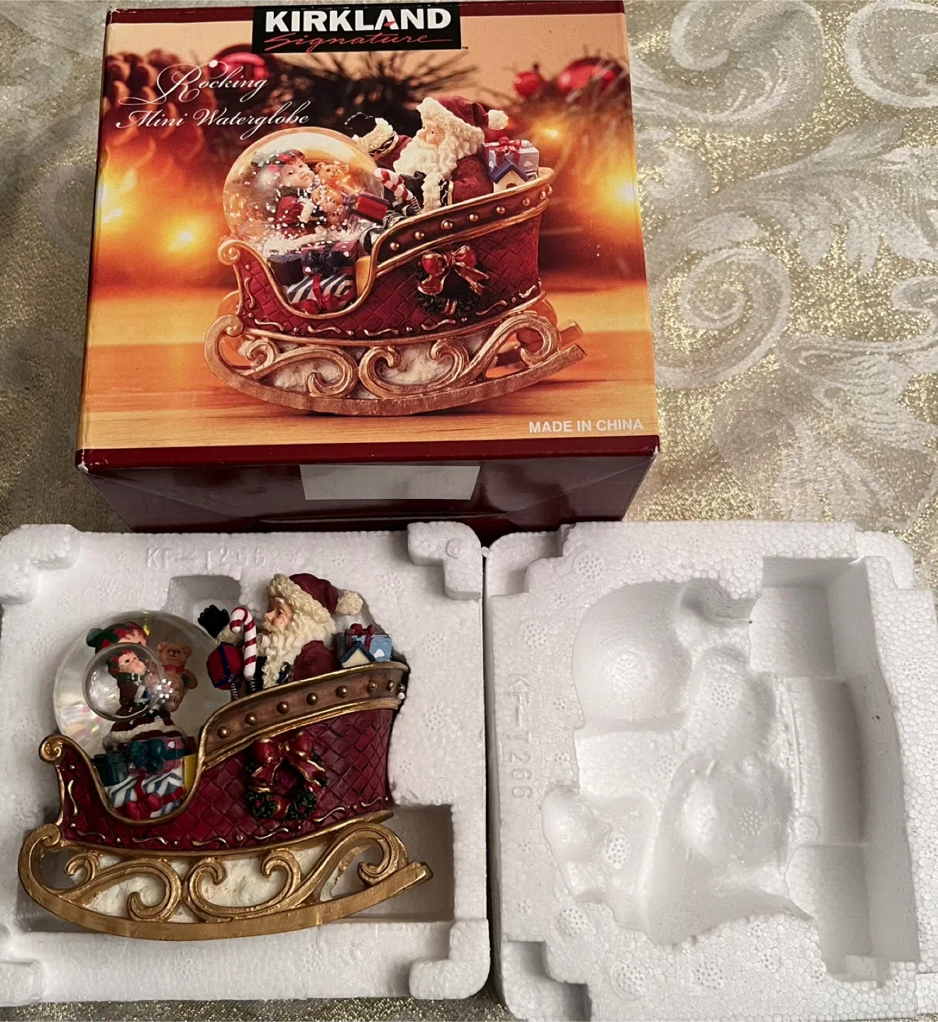 Kirkland Rocking Sleigh Musical Waterglobe - 4 x 4 inches image indicator(2)