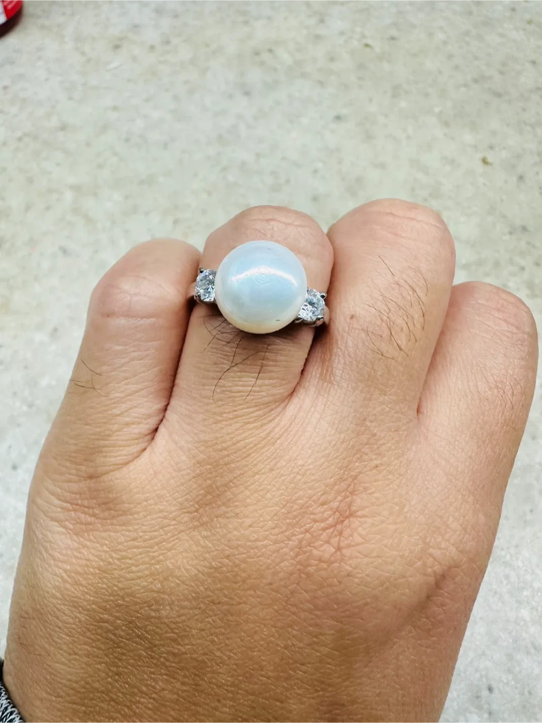 Pearl & Silver Floral Jewelry Set image indicator(6)