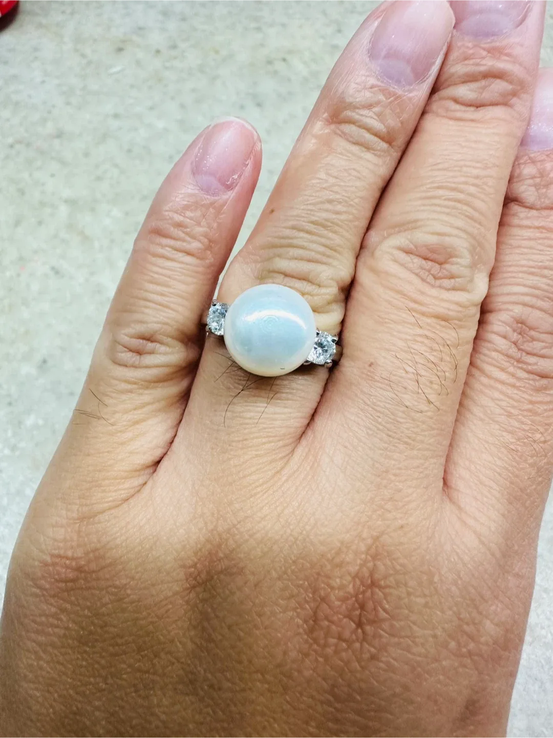 Pearl & Silver Floral Jewelry Set image indicator(7)