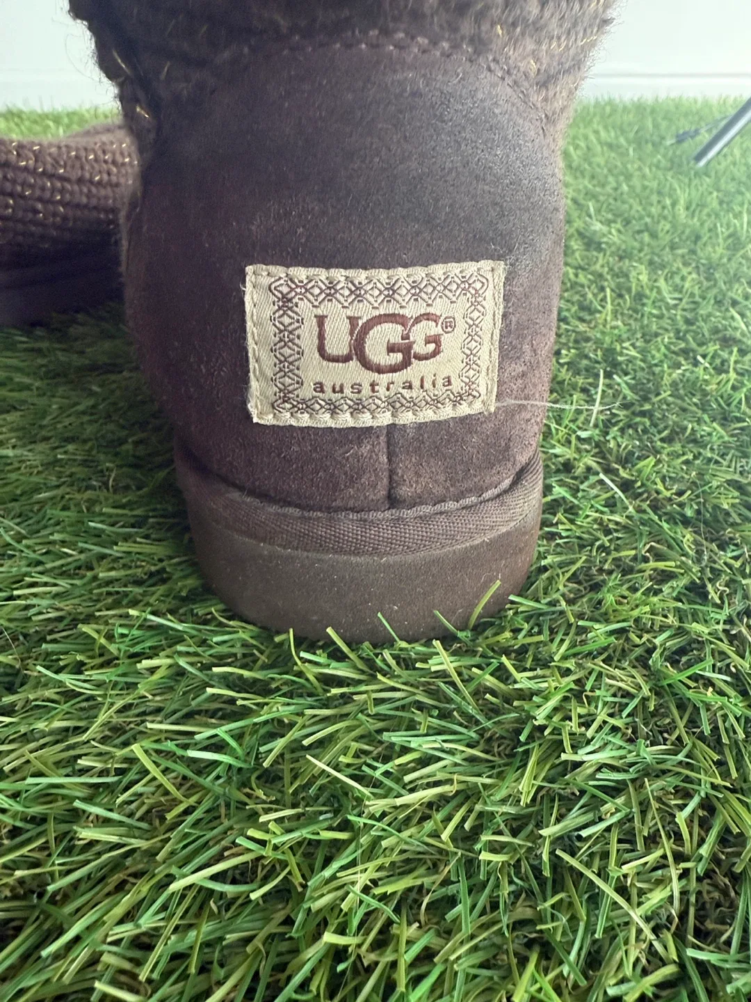 UGG Australia Brown Knit Boots image indicator(3)