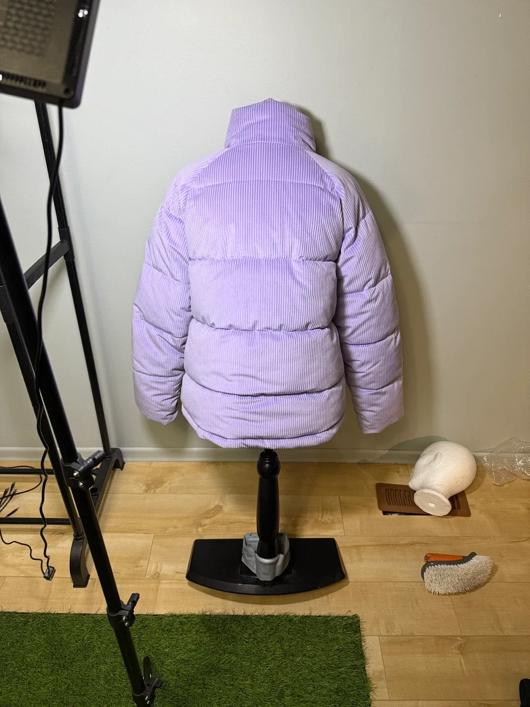 Lilac Corduroy Puffer Jacket image indicator(5)
