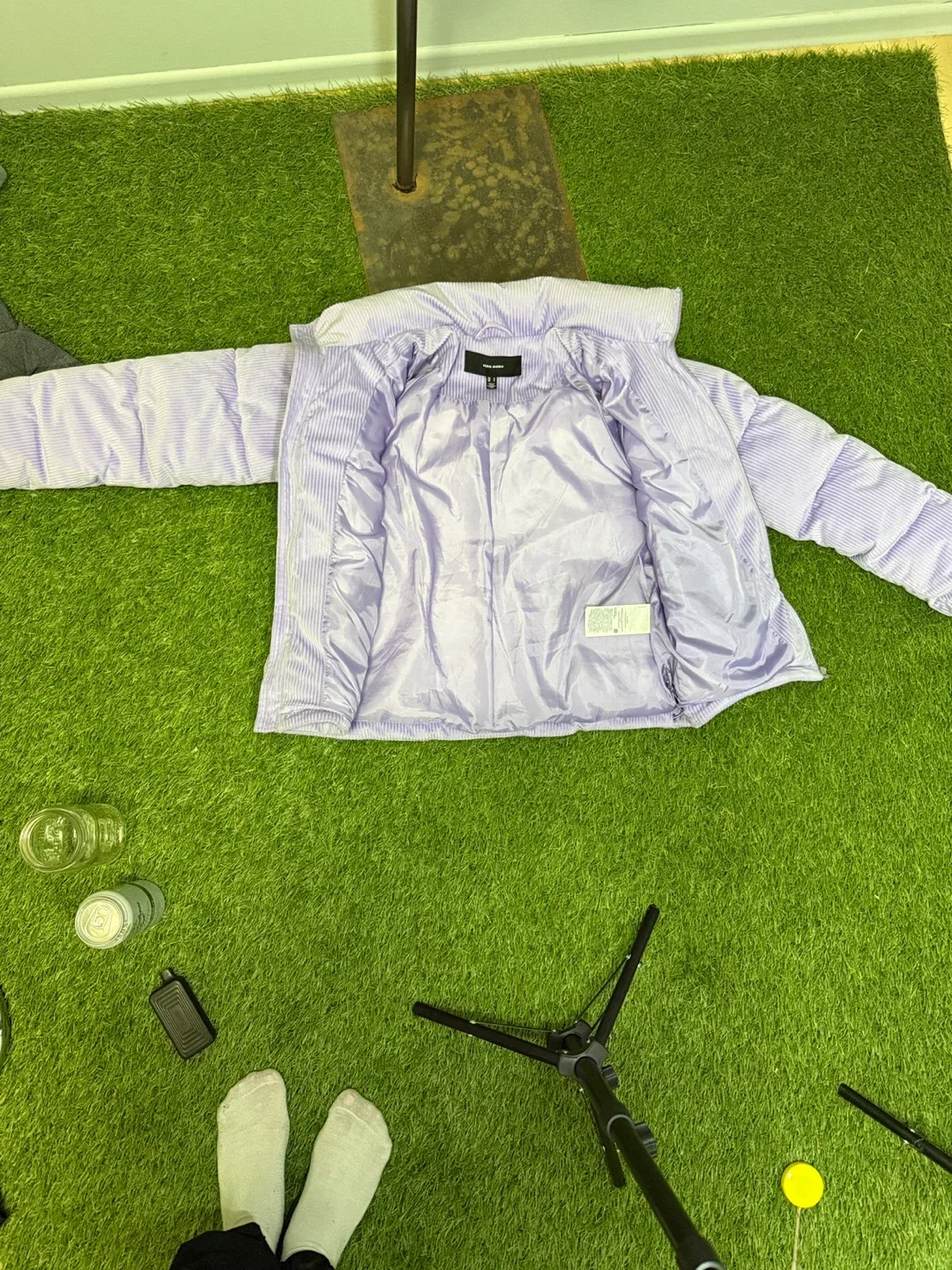 Lilac Corduroy Puffer Jacket image indicator(6)
