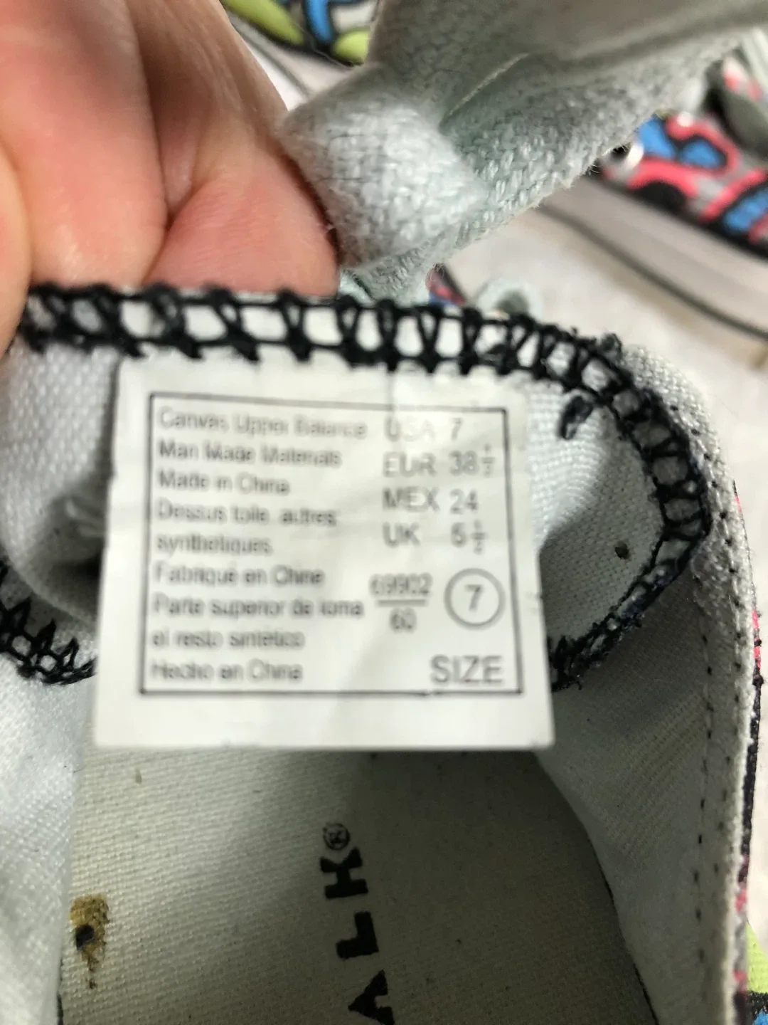 Girls Pink & Blue Airwalk Shoes / Runners. Size 7. image indicator(4)