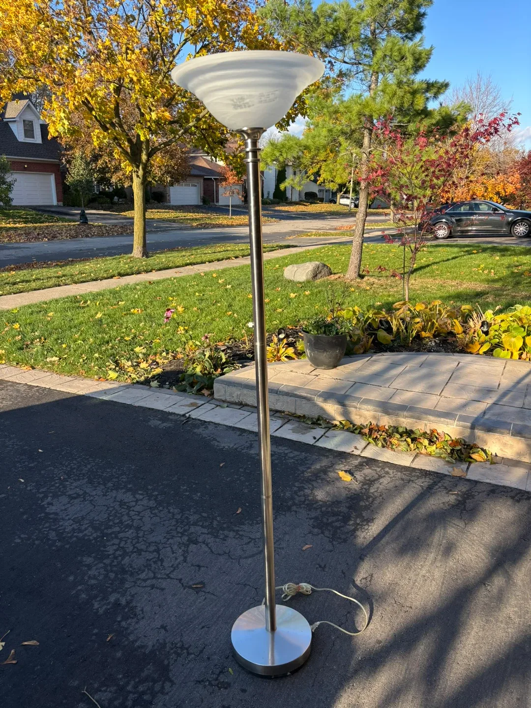 Standing Floor Lamp - Stainless steel Finish