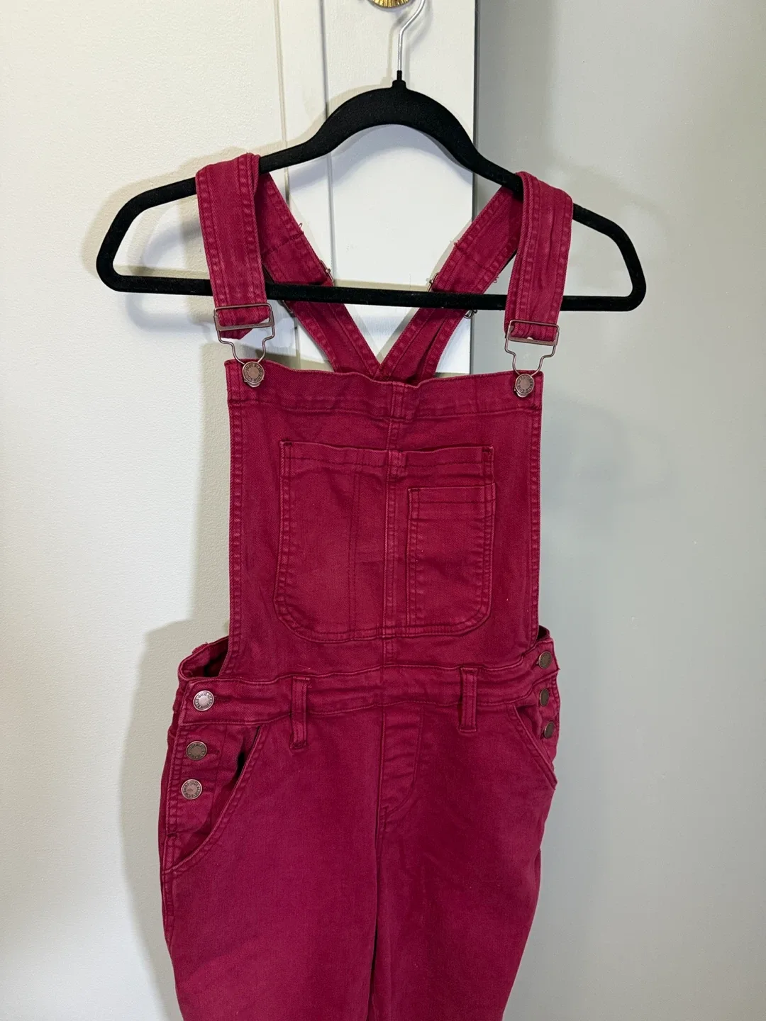 Almost Famous Burgundy Overalls thumbnail