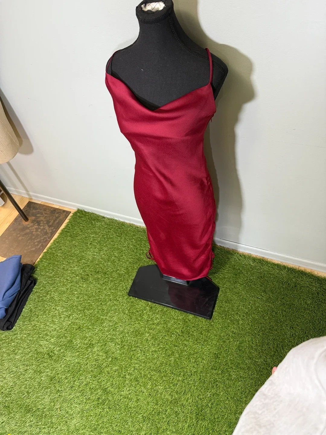 Burgundy Slip Dress image indicator(2)