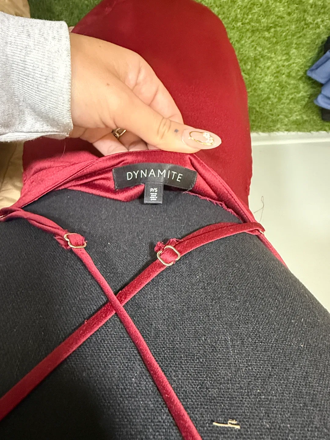 Burgundy Slip Dress image indicator(6)