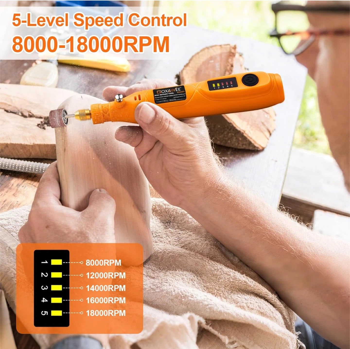 Mini Rotary Tool - 5 Speed - photo 4
